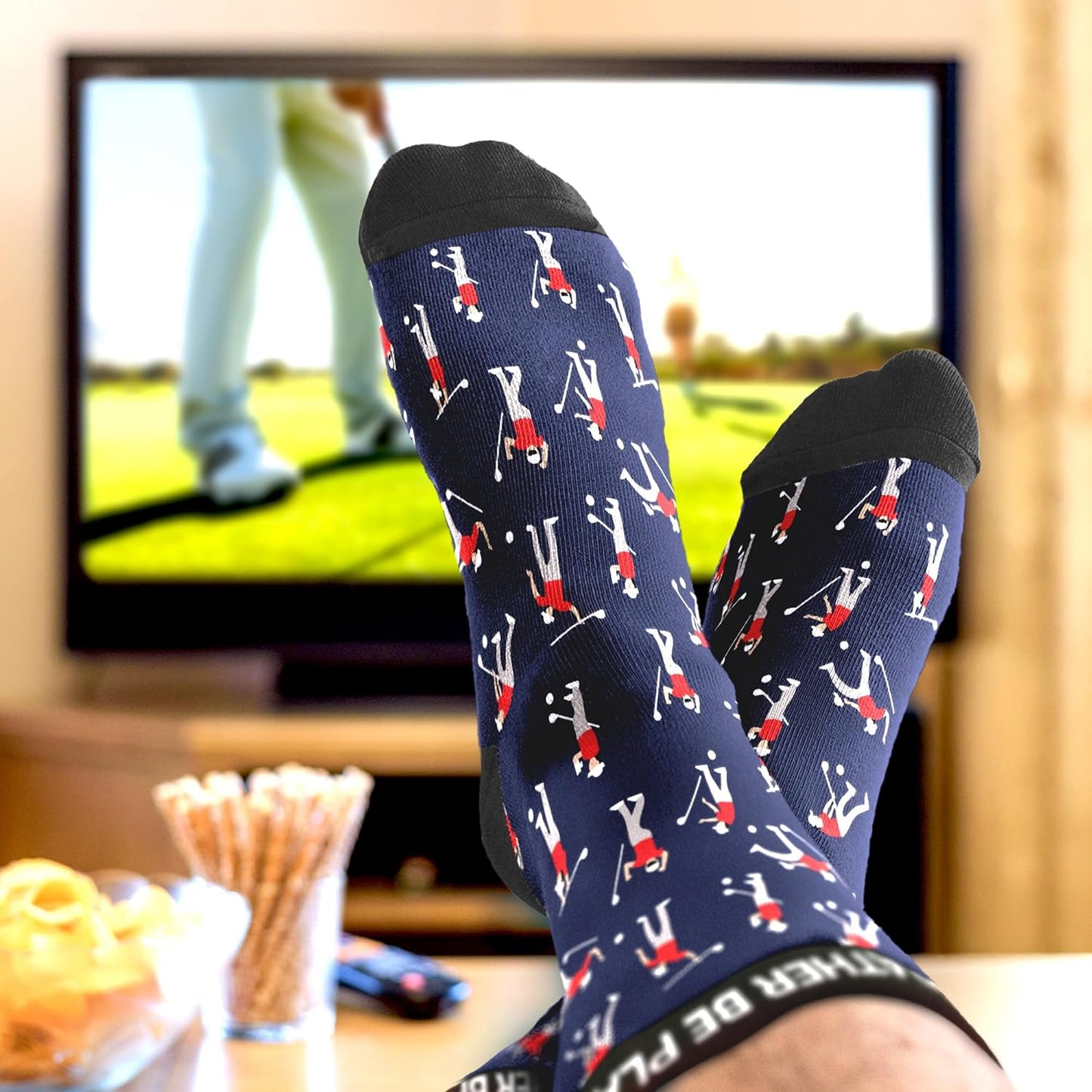 VICRAZY Golf Gifts for Men, Women - Golf Accessories, Golf Socks for Dad, Mom - Funny gift, Christmas Gifts, Stocking Stuffer