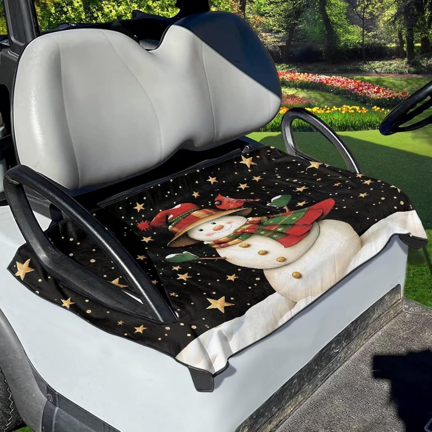 Golf Cart Accessories Anti-hot Golf Cart 50 X 30.9 Inches Seat Cushion Golf Seat Cushion Cover Towel Blanket Fits for Golf Club Cars