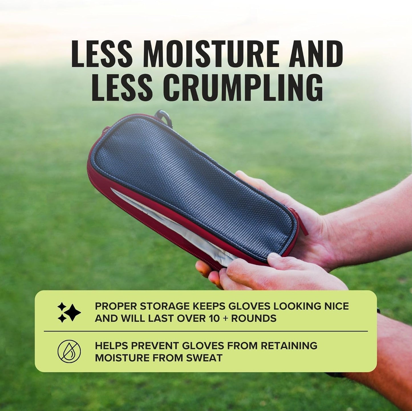 Stripebird - Original Performance Golf Glove Holder - Protect and Keep Gloves Dry - Moisture Free Storage Organizer Case