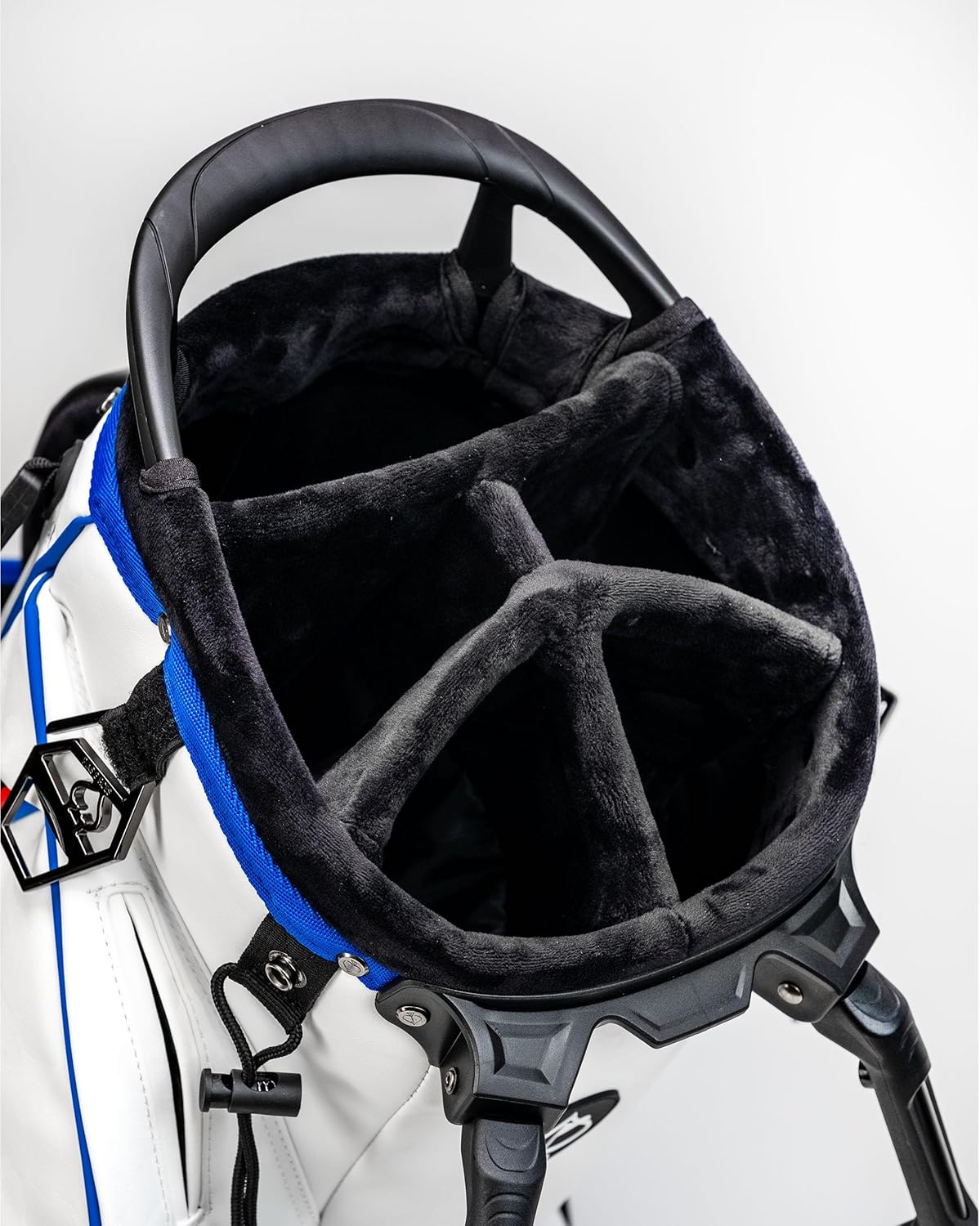 Pins & Aces Player Preferred Golf Bag - Premium Design, Lightweight Golf Bag with Stand - Velvet-Lined 5-Way Club Divider System