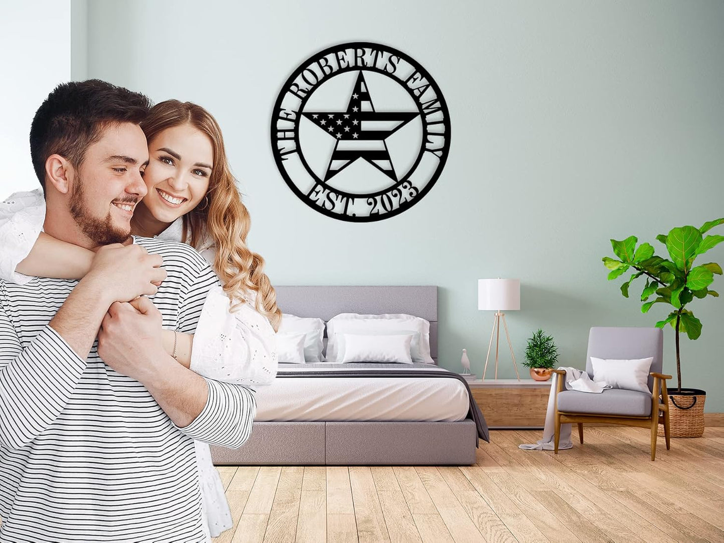 Personalized Name Flag Sign, Custom Patriotic Metal Signs, Last Name American Flag Sign, Personalized Patriotic Flag Stars, Custom Stars and Stripes Signs, Housewarming Gifts