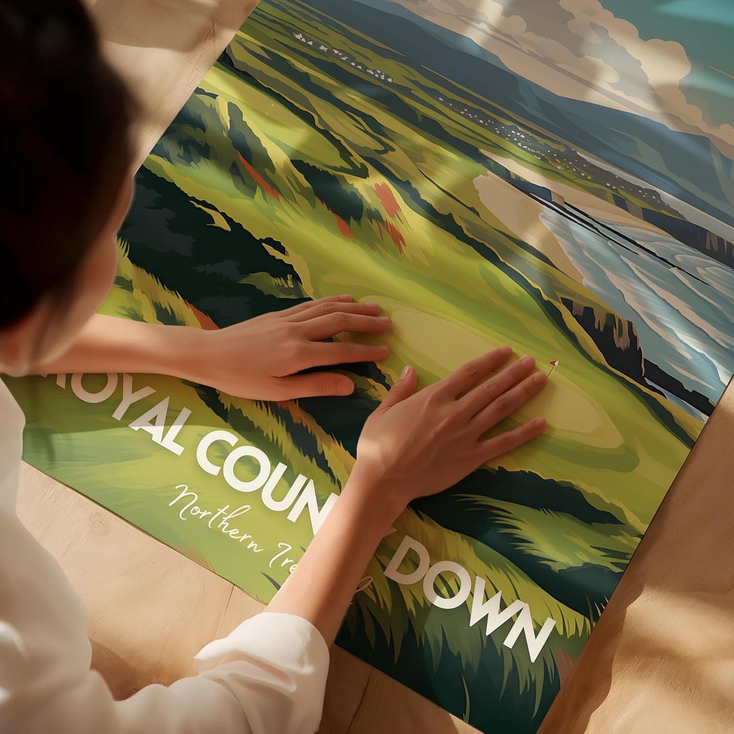 Golf Course Premium Giclee Fine Art Prints - Augusta, Pebble Beach, Pinehurst, Golf Course Posters, Golf Wall Art, Aesthetic Poster for Home Office Decor, Ready to Frame