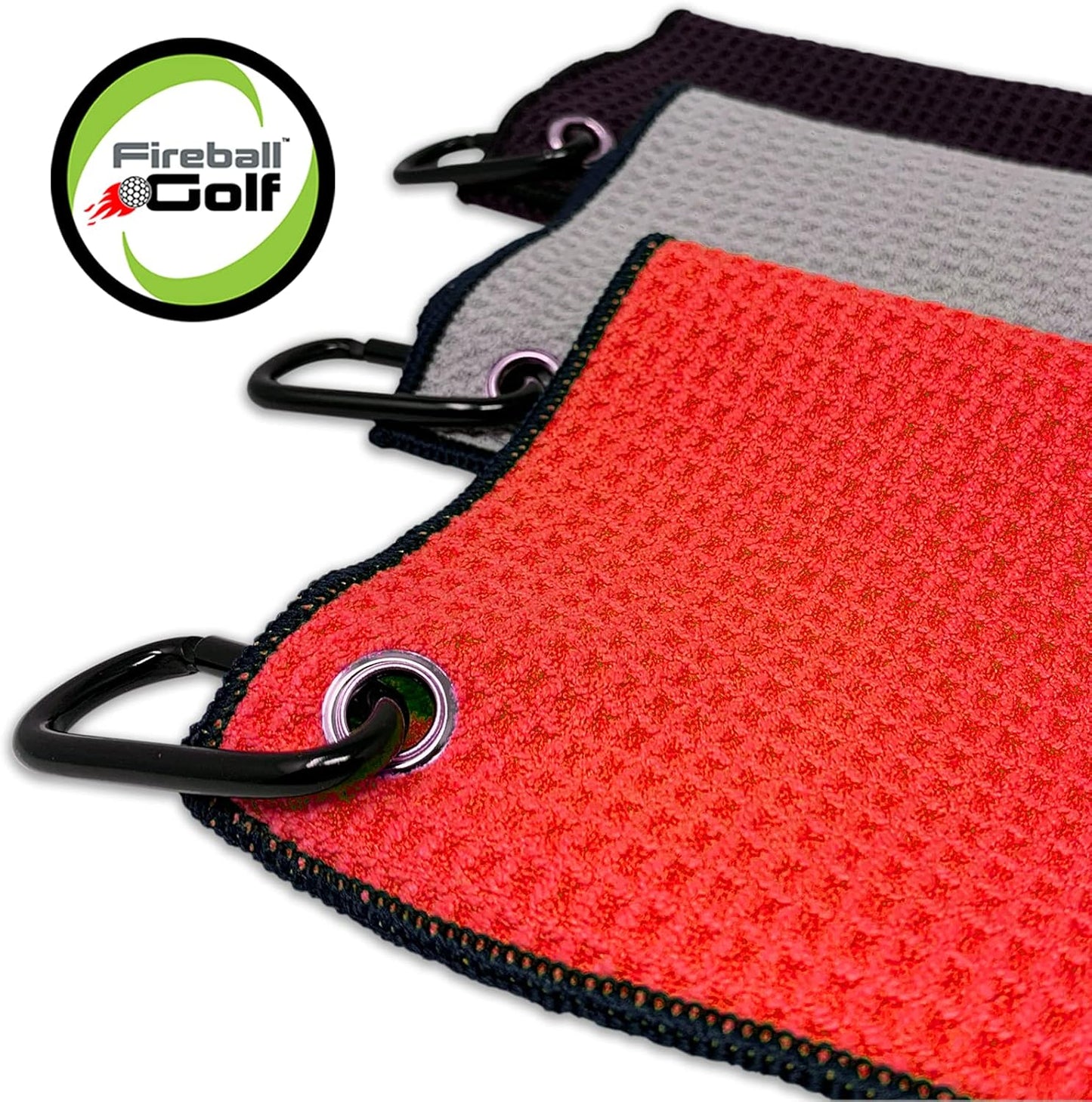 Towel Gifts and Accessories Set (Many Colors) - 3 Golf Towels, Golf Divot Tool, Ball Marker, and Golf Cleaning Brush, Golf Gifts for Men, Women, Children