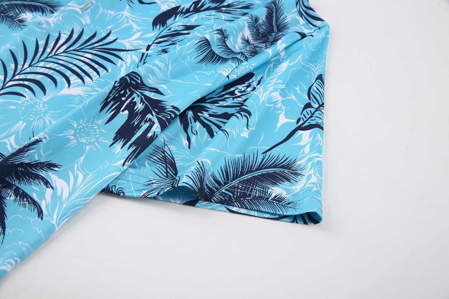 Alex Vando Mens Hawaiian Golf Shirt Moisture Wicking Digital Print Golf Shirts for Men