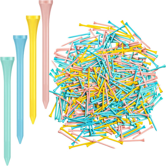 Jenaai 200 Pcs Golf Tees Bamboo Golf Tees Professional Golf Tees Bulk for Women Golf Club Accessories