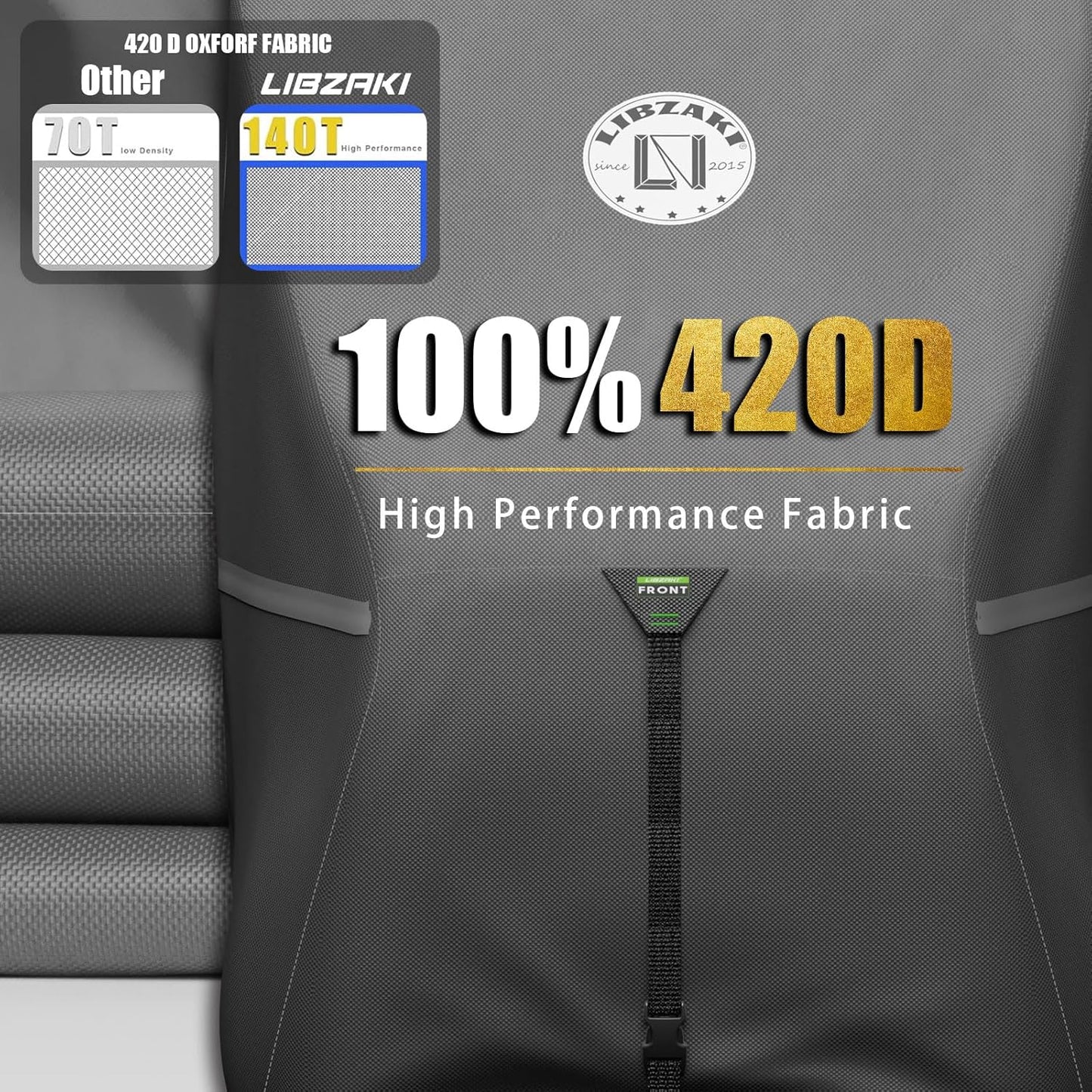 Waterproof Golf Cart Cover, Heavy Duty Marine Grade Fabric, Universal Fits for Most Brand 2/2+2/4+2 Passengers Yamaha, Honda, Club Car, EZGO Golf Cart