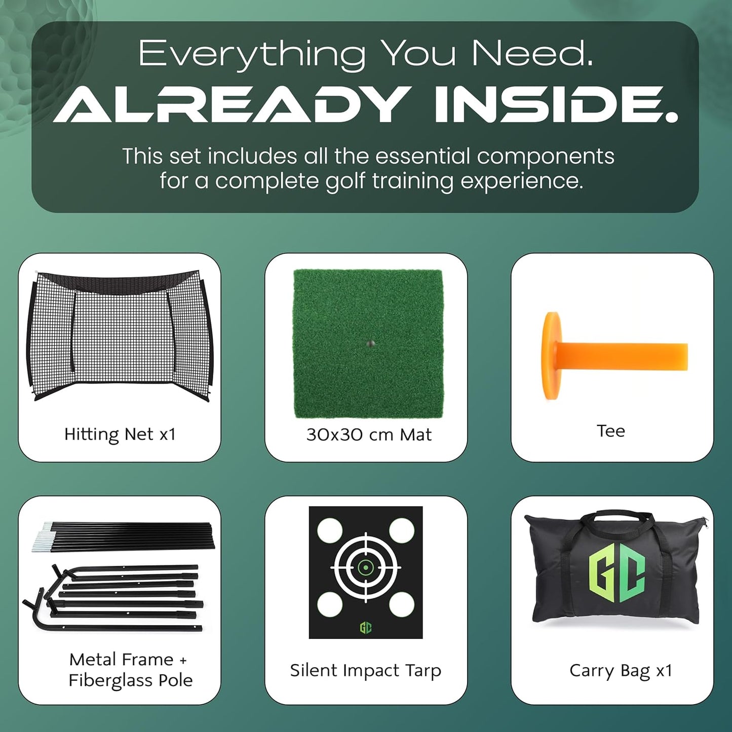 GrdnCare Heavy-Duty Golf Hitting Net