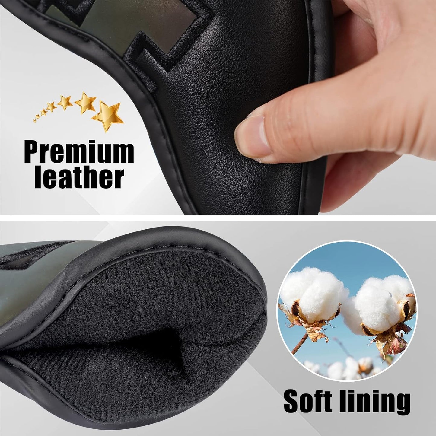 Craftsman Golf Magnetic Iron Headcovers Protective Cover with Large No. Available for Customize Name