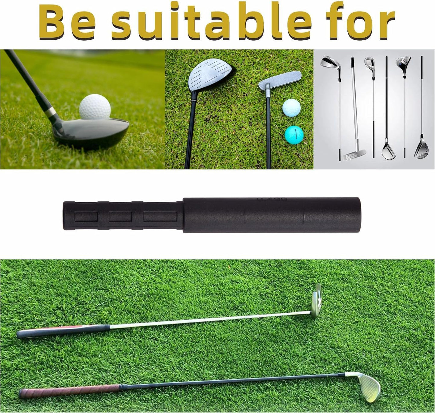 Mariyandh 8 Pcs Golf Club Extension Golf Club Extensions Steel Shaft Putter Shaft Extension for Putter, Iron, and Golf Club Shafts