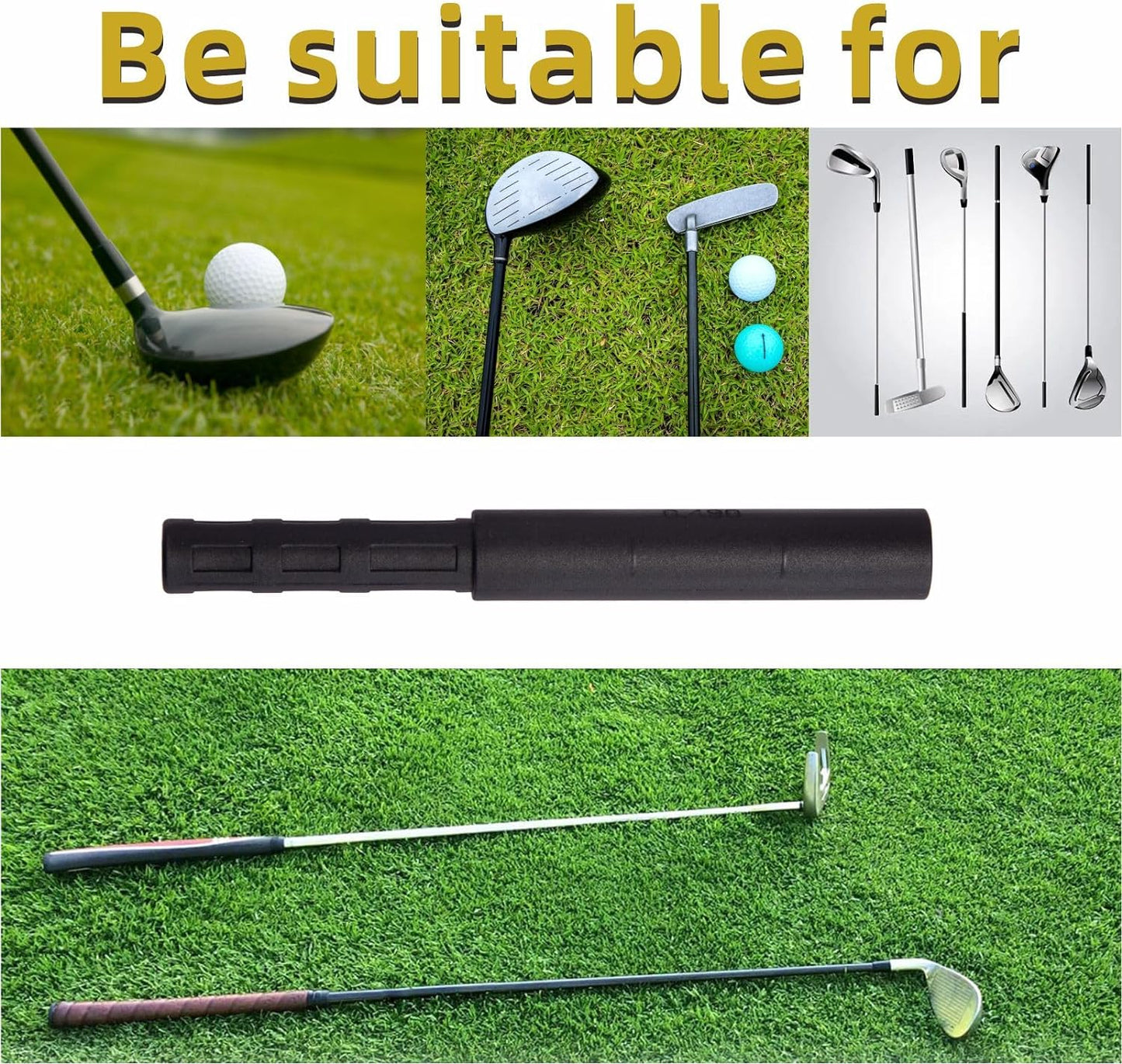Mariyandh 8 Pcs Golf Club Extension Golf Club Extensions Steel Shaft Putter Shaft Extension for Putter, Iron, and Golf Club Shafts