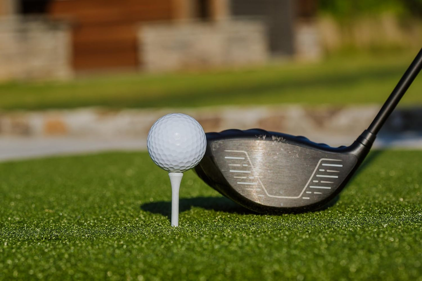 Original Country Club Elite by Real Feel Golf Mat 5x5 ft, Thick Outdoor & Indoor Turf Practice Mat with Real & Rubber Tee Compatibility | Heavy Duty Advanced Rubber Backing Training Mat | Zero Bounce