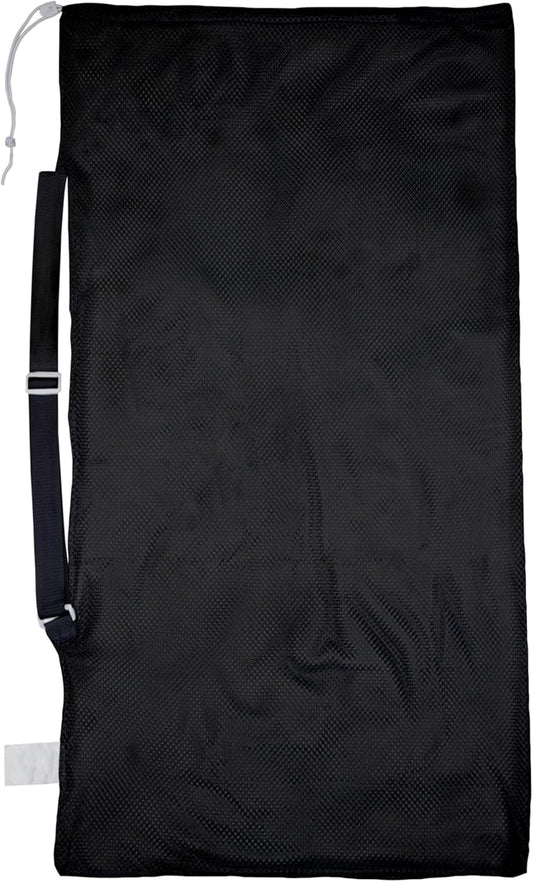 Champion Sports Mesh Equipment Bag – Heavy-Duty Nylon Drawstring Bag with Lock & ID Tag, Breathable Storage Sack for Balls, Swim Gear, Laundry & Toys, Multiple Sizes & Colors