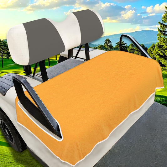YOKYHOM Golf Cart Seat Covers, Premium Solid Color Golf Cart Seat Towel Blanket, 100% Microfiber, Soft and Comfortable, Fits EZGO, Club Car, and More 2-Seat Golf Carts, 51''x 31''
