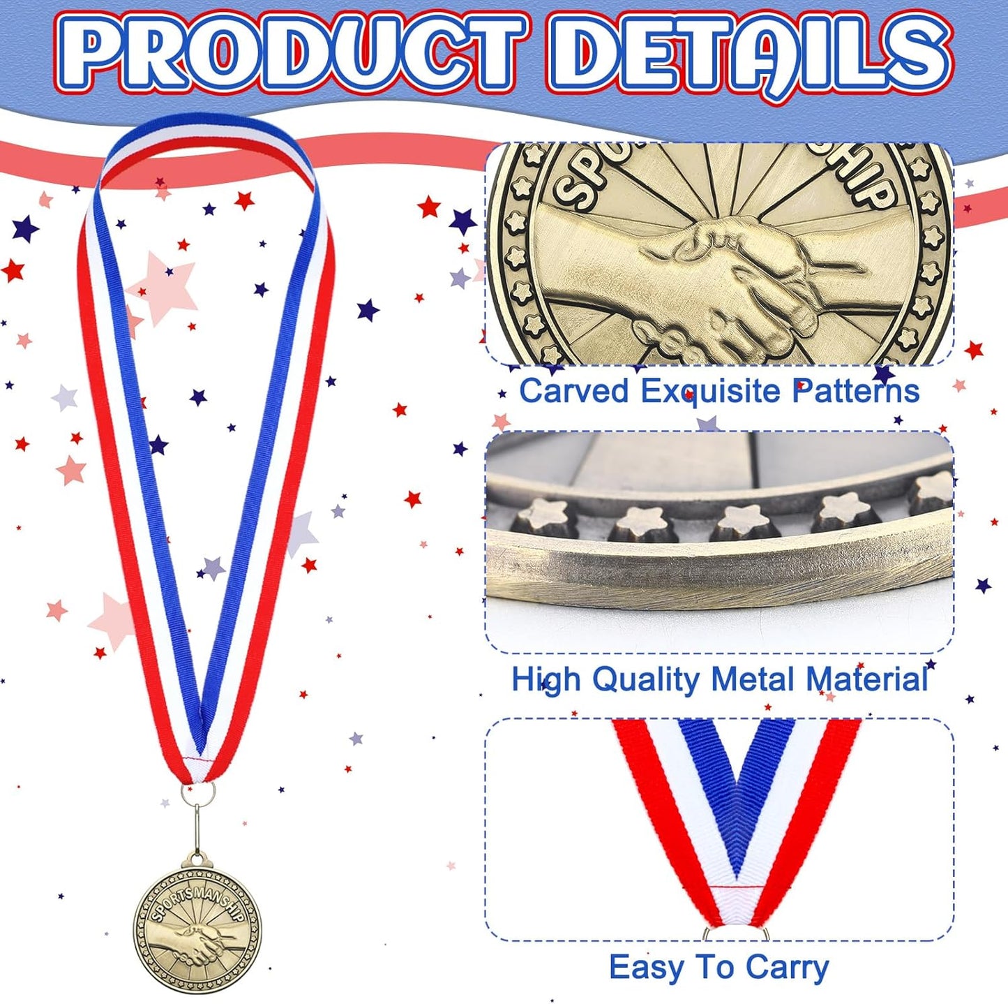 Remuuly 30 Pcs Gold Medals Bulk 2'' Basketball Soccer Baseball Volleyball Football Lacrosse Kickball Cheer Bowling Trophy Medals for Awards for Sports Participation Winner Gift