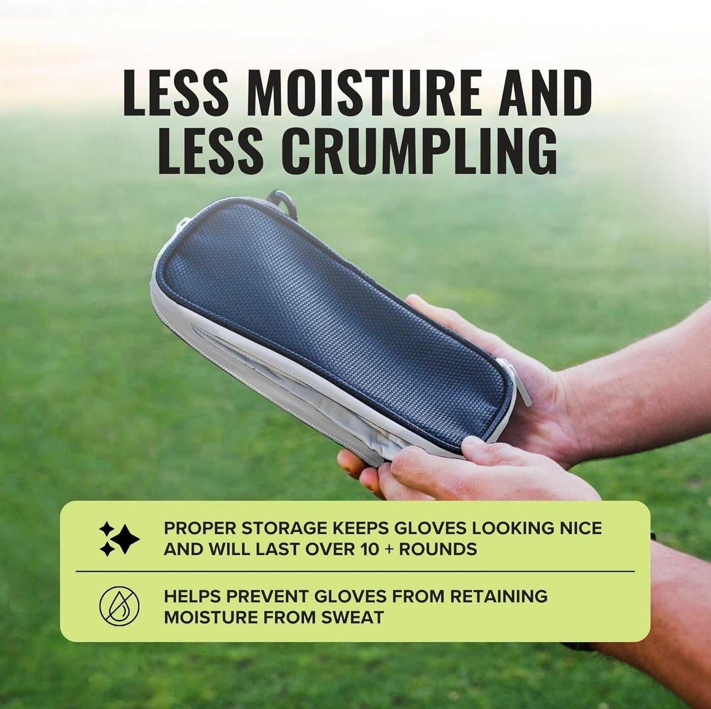 Stripebird - Original Performance Golf Glove Holder - Protect and Keep Gloves Dry - Moisture Free Storage Organizer Case