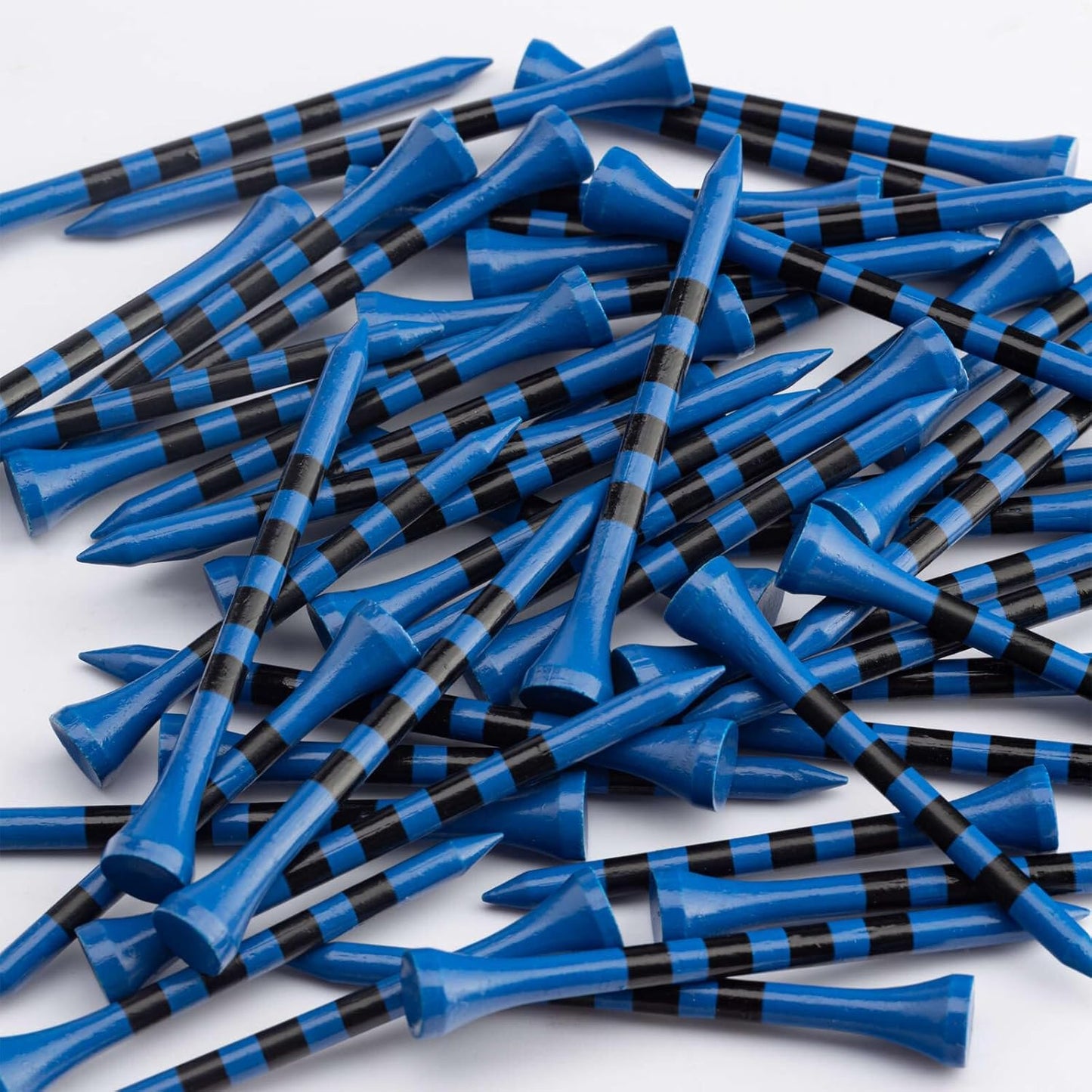 MAZEL Natural Wood/Bamboo Golf Tees 2 3/4 Inch & 3 1/4 Inch,Pack 50 or 120,Reduce Friction & Side Spin,More Stable Golf Tees