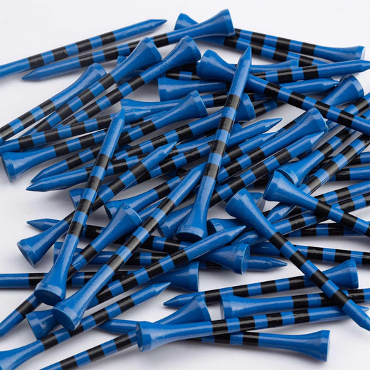 MAZEL Natural Wood/Bamboo Golf Tees 2 3/4 Inch & 3 1/4 Inch,Pack 50 or 120,Reduce Friction & Side Spin,More Stable Golf Tees