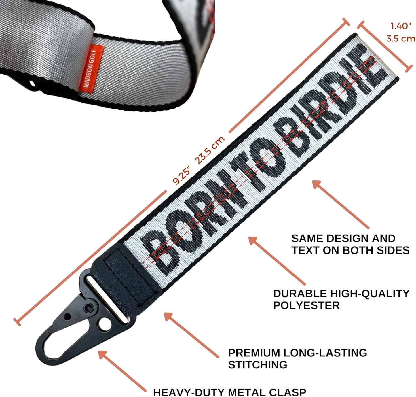 Golf Keys Lanyard & Suitcase Travel Bag Tags Identifier, Great Gifts for Golfer