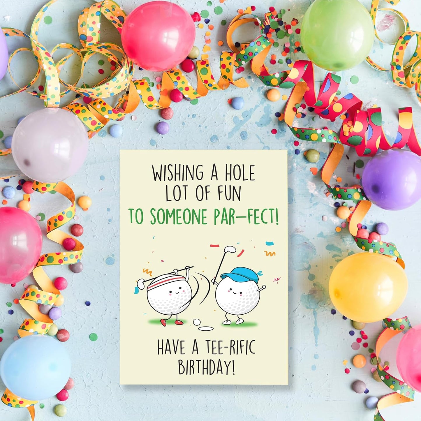 Cheerin Funny Golf Birthday Card - Hilarious Birthday Card for Golf Lovers - Humorous Gift Cards for Him and Her - Funny Birthday Card Wishes for Friends