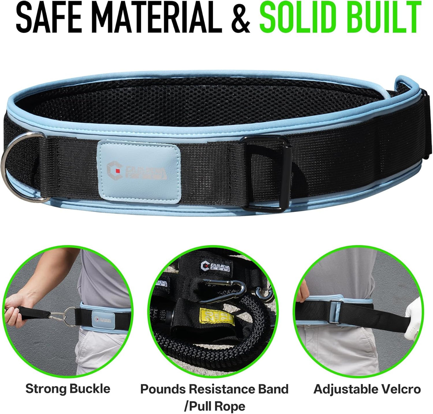 GAIARENA Golf Core Strength Trainer Swing Power Training Equipment, Golfing Exercise Resistance Bands Indoor Golf Fitness Equipment to Improve Speed Strength Flexibility Rotation Swing Posture