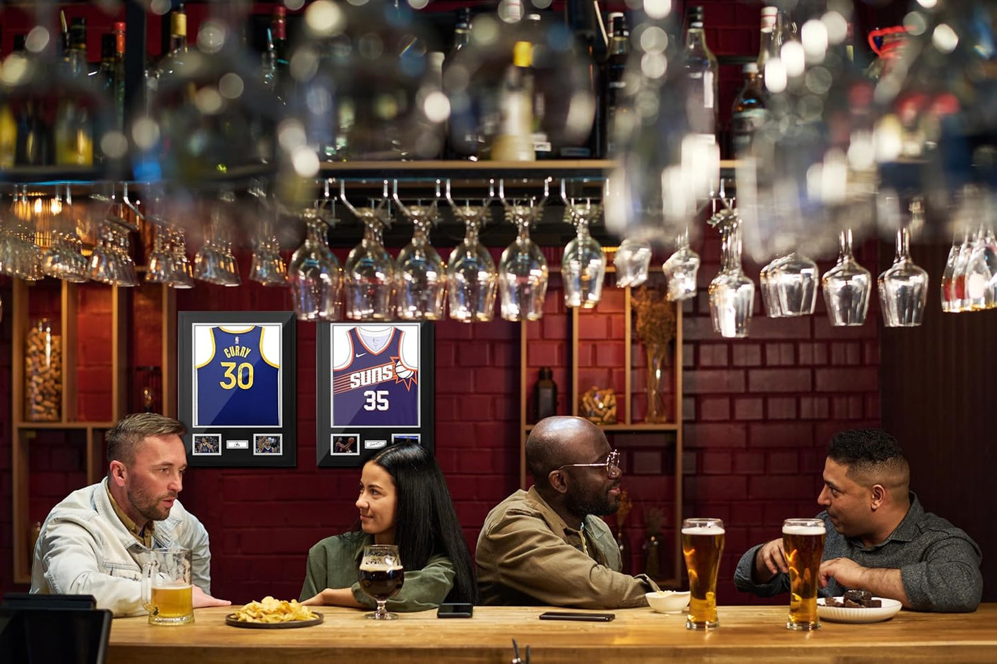 Nice C Jersey Frame Display Cases, Jersey Frame with Pictures Photos, Jersey Shadow Box Shirt Display Case, 98% UV Protection, Football Basketball Soccer (1 Pack)