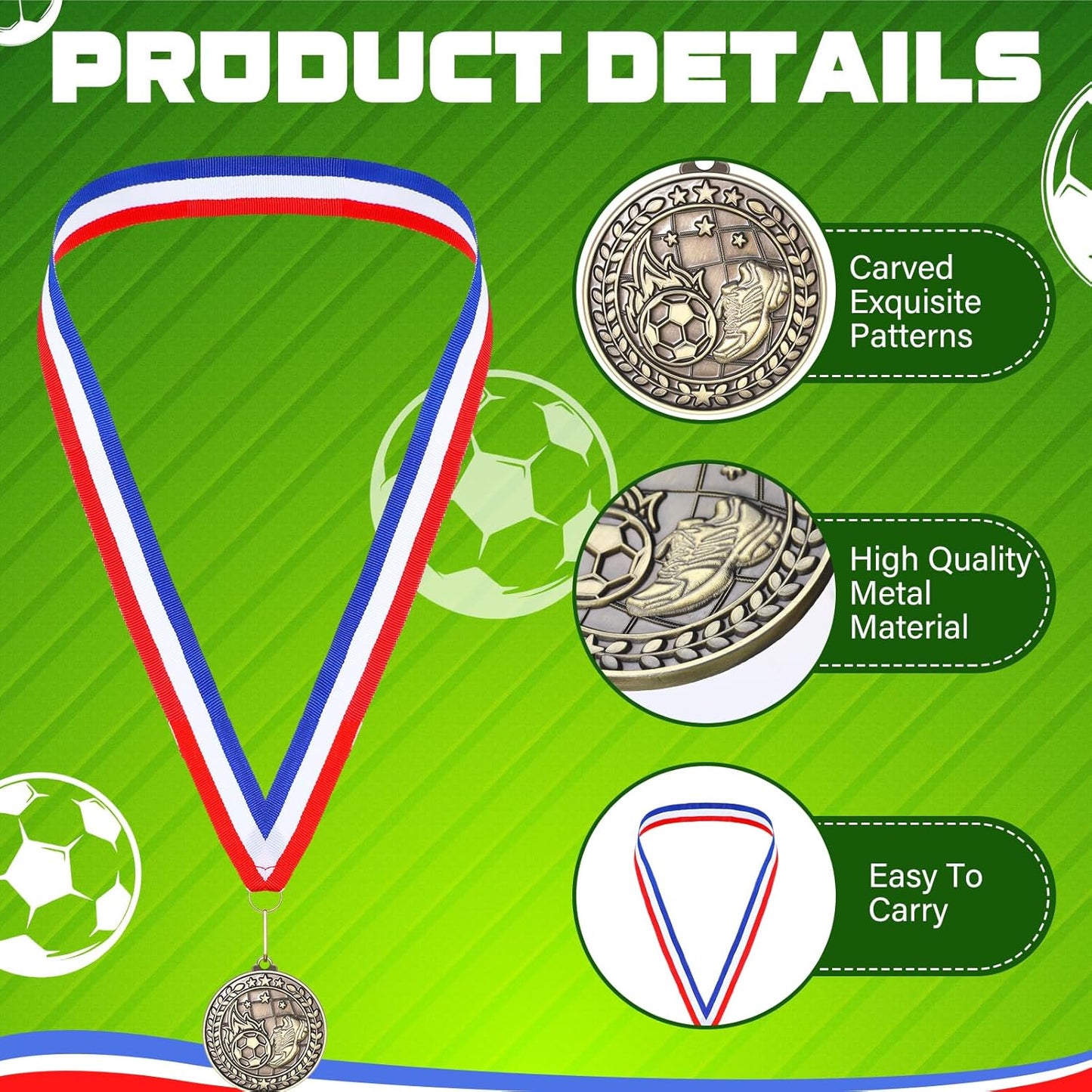 Remuuly 30 Pcs Gold Medals Bulk 2'' Basketball Soccer Baseball Volleyball Football Lacrosse Kickball Cheer Bowling Trophy Medals for Awards for Sports Participation Winner Gift