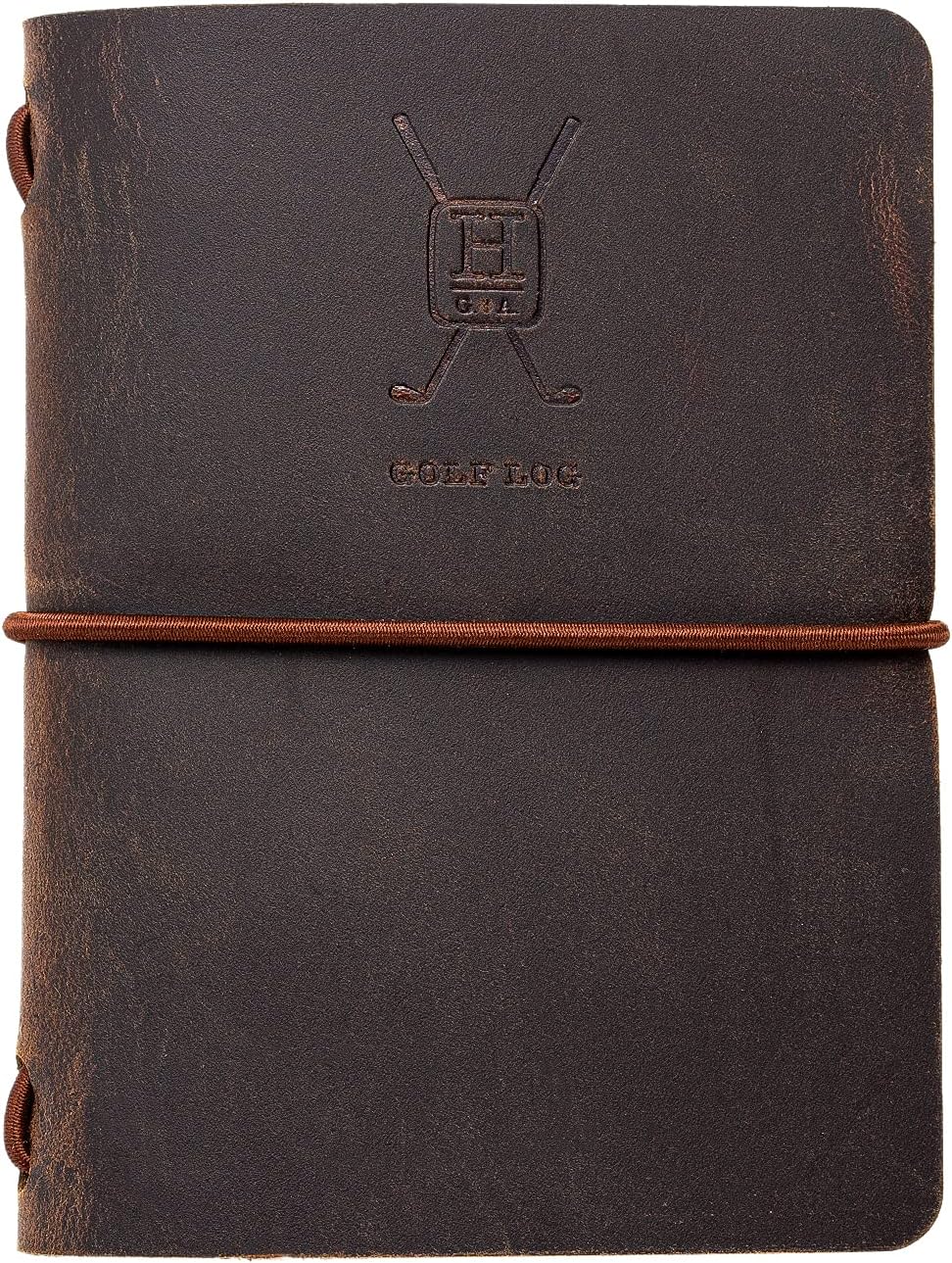 Handy Picks Leather Golf Log Book, Handmade n Refillable, Golf Log n Yardage Book Included