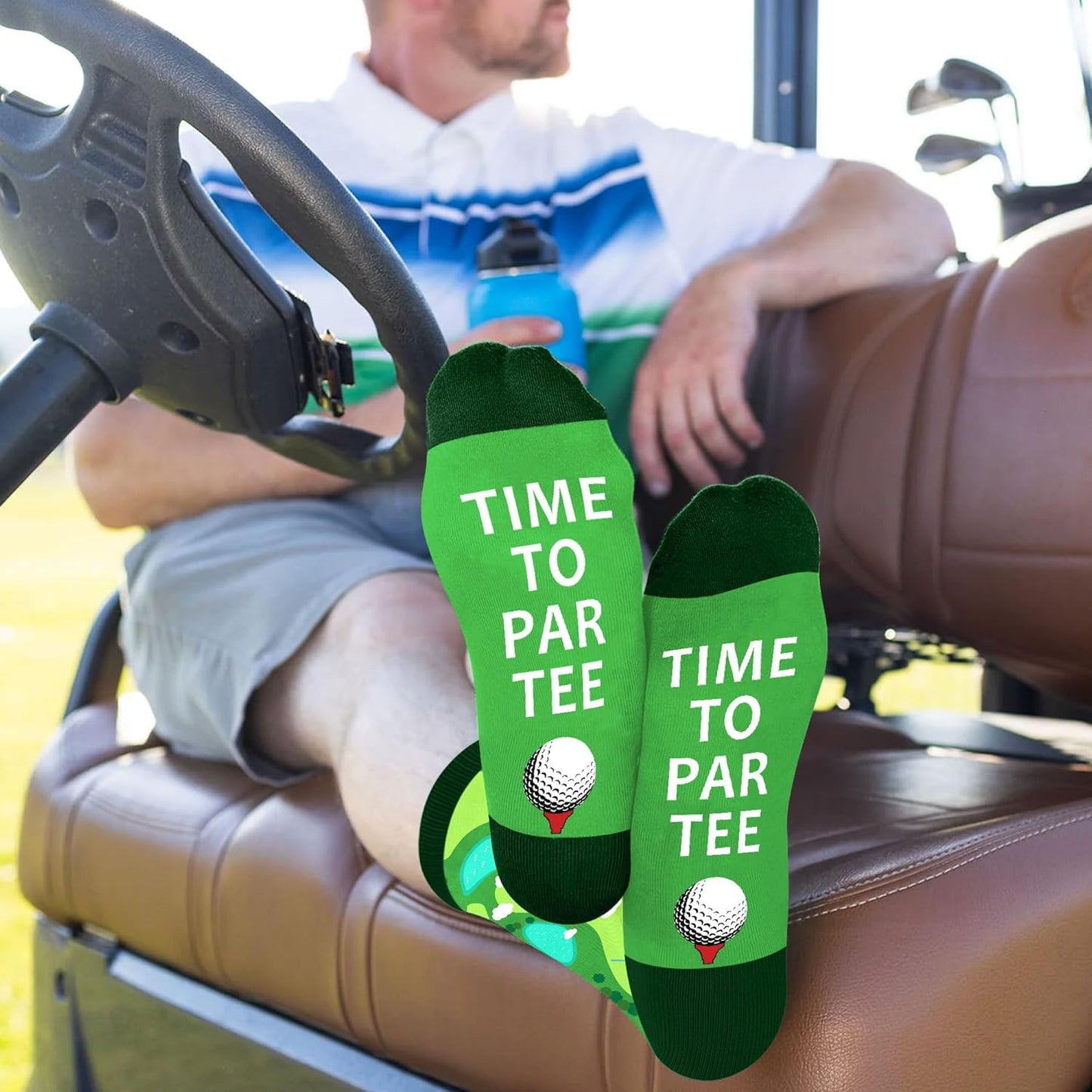 VICRAZY Golf Gifts for Men, Women - Golf Accessories, Golf Socks for Dad, Mom - Funny gift, Christmas Gifts, Stocking Stuffer