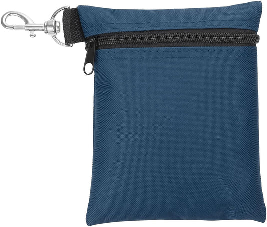 PATIKIL Golf Tee Pouch, Zipper Golf Ball Bag with Metal Lobster Claw Clip for Men Women Valuables Holder