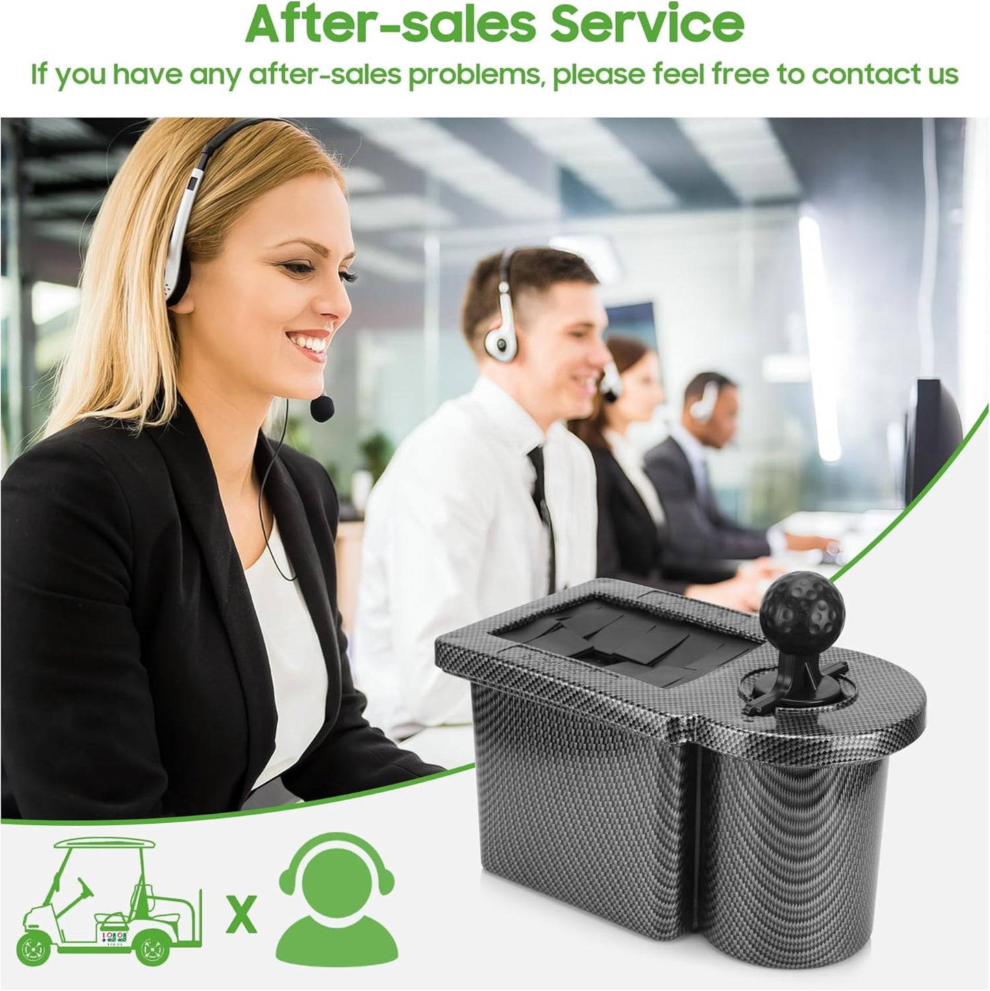 10L0L Golf Cart Ball and Golf Club Head Cleaner/Washer 2-in-1 with Universal Bracket-Removable-Fits EZGO TXT RXV & Club Car DS Precedent & Yamaha Models