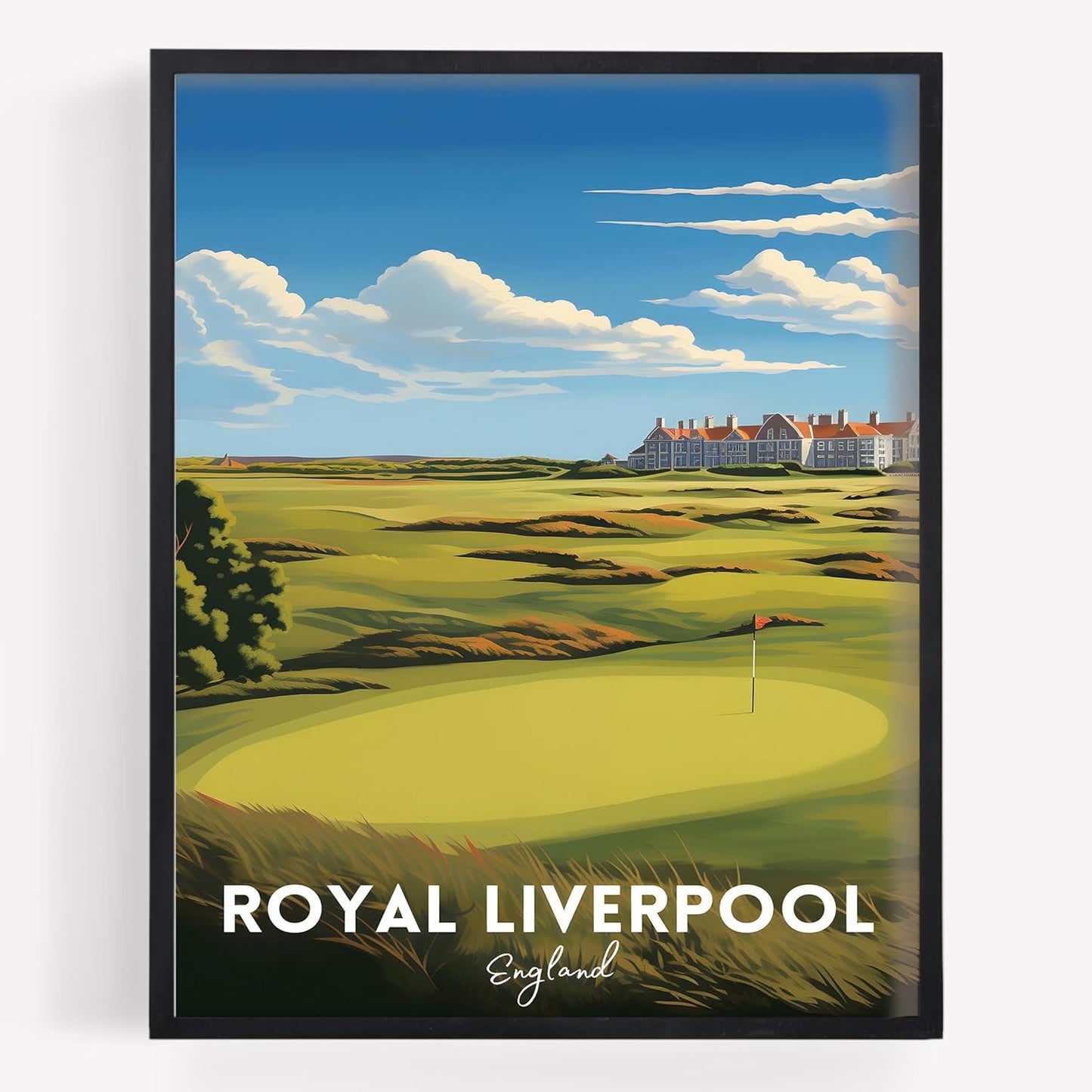 Golf Course Premium Giclee Fine Art Prints - Augusta, Pebble Beach, Pinehurst, Golf Course Posters, Golf Wall Art, Aesthetic Poster for Home Office Decor, Ready to Frame