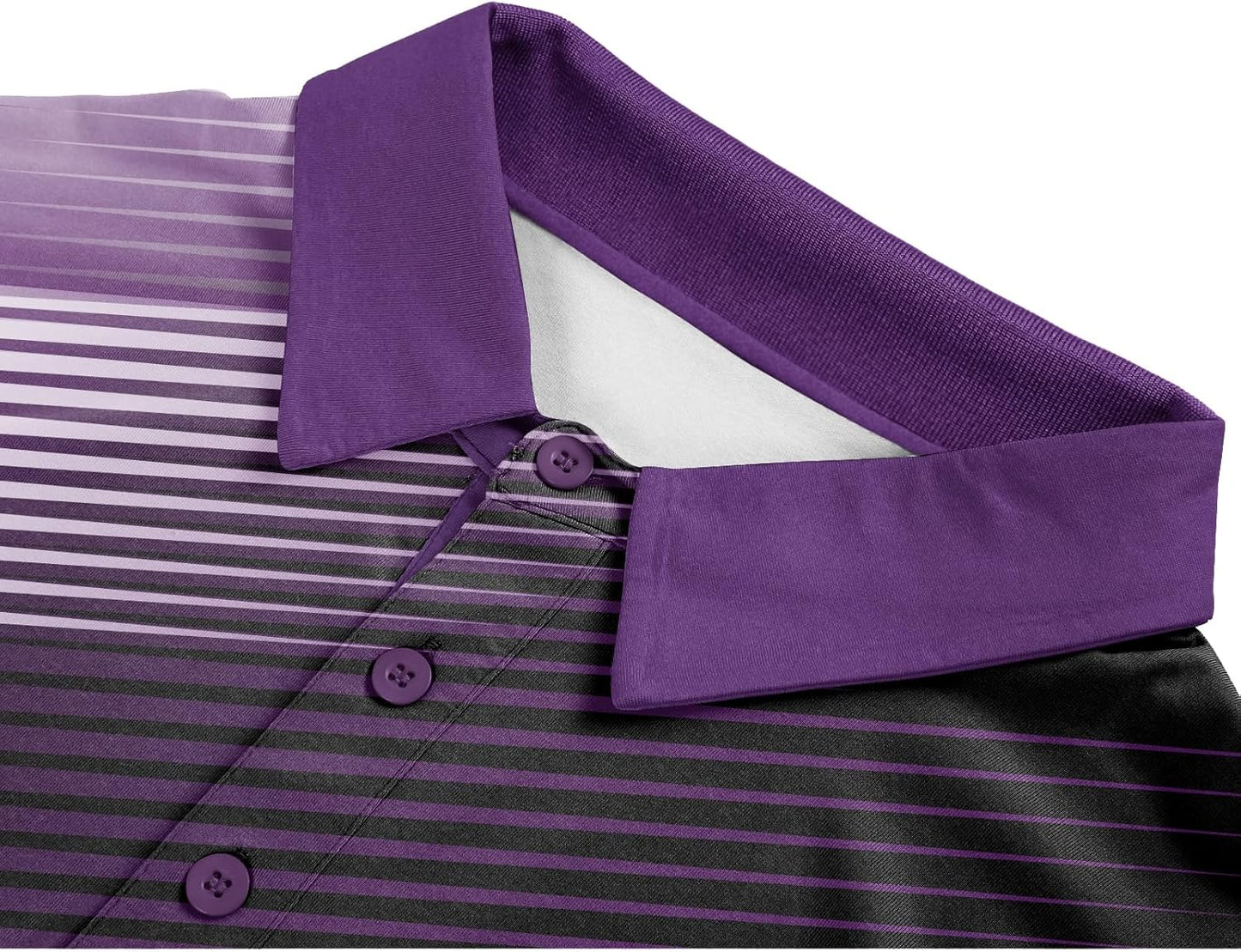 SCODI Mens Golf Shirt Moisture Wicking Performance Sport Short Sleeve Print Golf Polo Shirts for Men