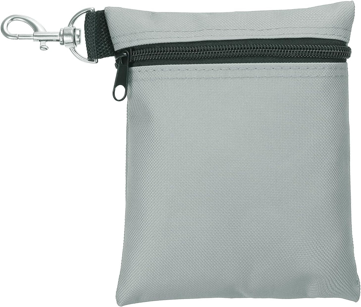 PATIKIL Golf Tee Pouch, Zipper Golf Ball Bag with Metal Lobster Claw Clip for Men Women Valuables Holder