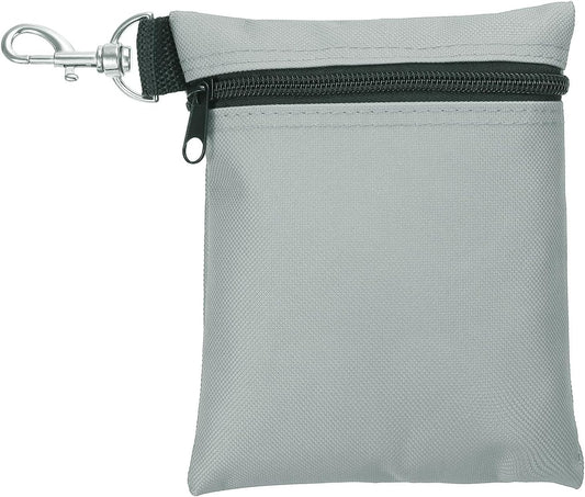 PATIKIL Golf Tee Pouch, Zipper Golf Ball Bag with Metal Lobster Claw Clip for Men Women Valuables Holder