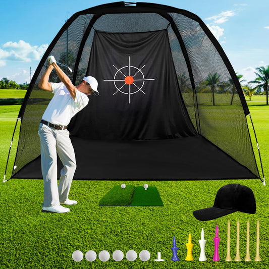 Gagalileo Golf Training Net for Teens & Beginners: with Target Portable for Backyard Indoor Outdoor Hitting Practice