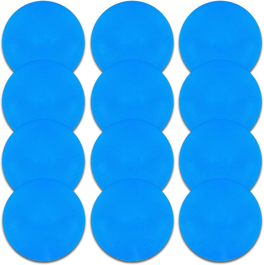 Poly Spot Markers 9 inch Non-Slip Rubber Agility Markers Flat Field Cones Floor Dots for Football, Soccer, Basketball Training Markers, School Activities, Exercise Drills, Social Distancing