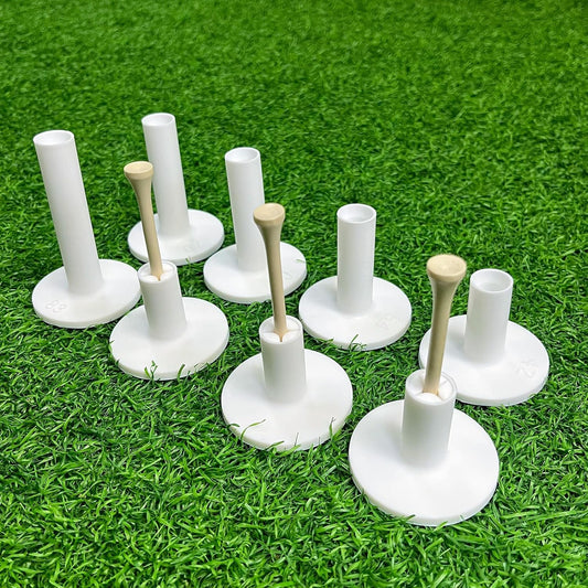 KOFULL Rubber Golf Tees for Mats, Golf Simulator Tees for Home, Golf Tee Holder for Driving Range & Simulator, Unbreakable Golf Mat Tee - Golf Accessories for Indoor & Outdoor Practice