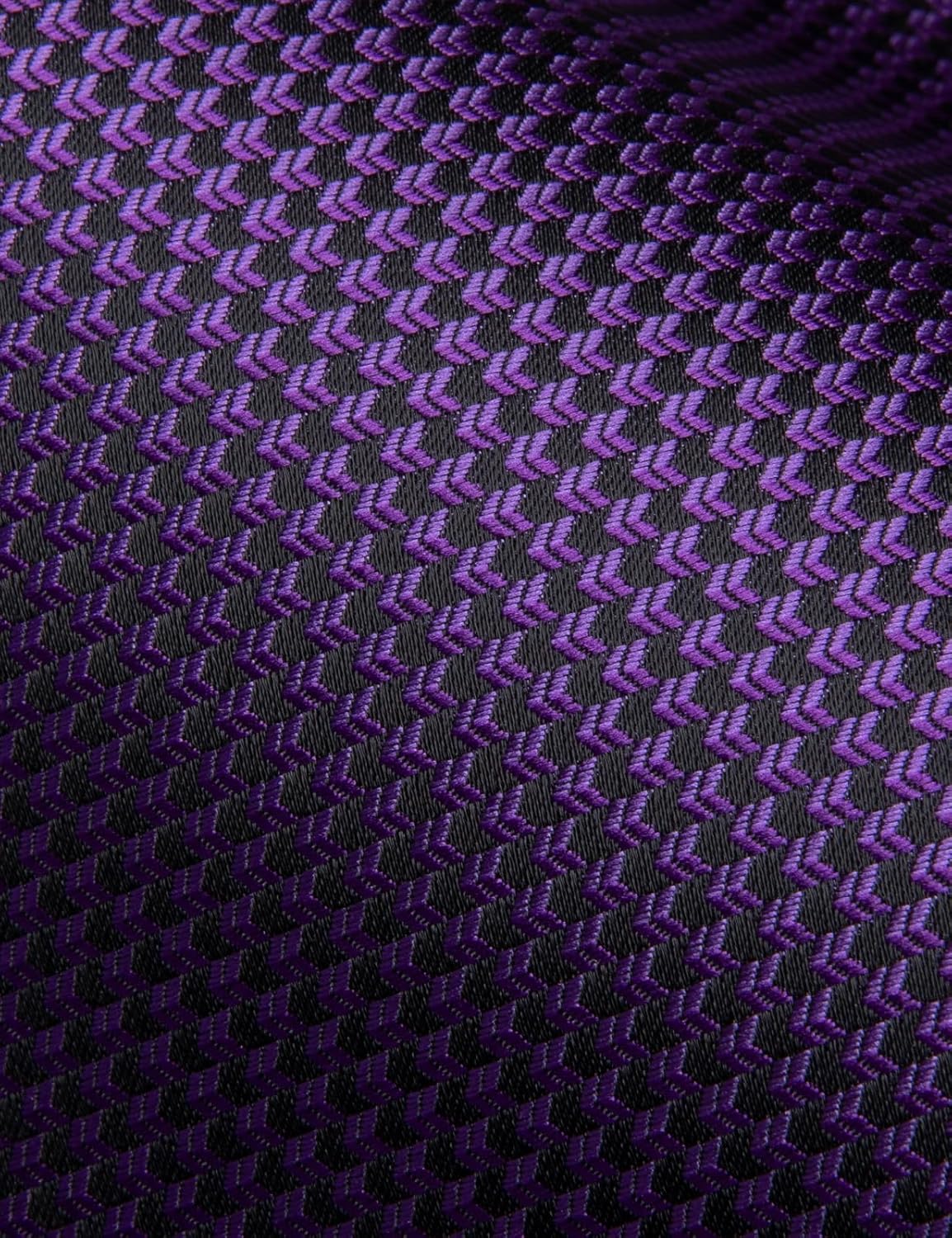 Dubulle Mens Paisley Striped Tie WOVEN Necktie for Men and Handkerchief Cufflinks Set Wedding Formal Business