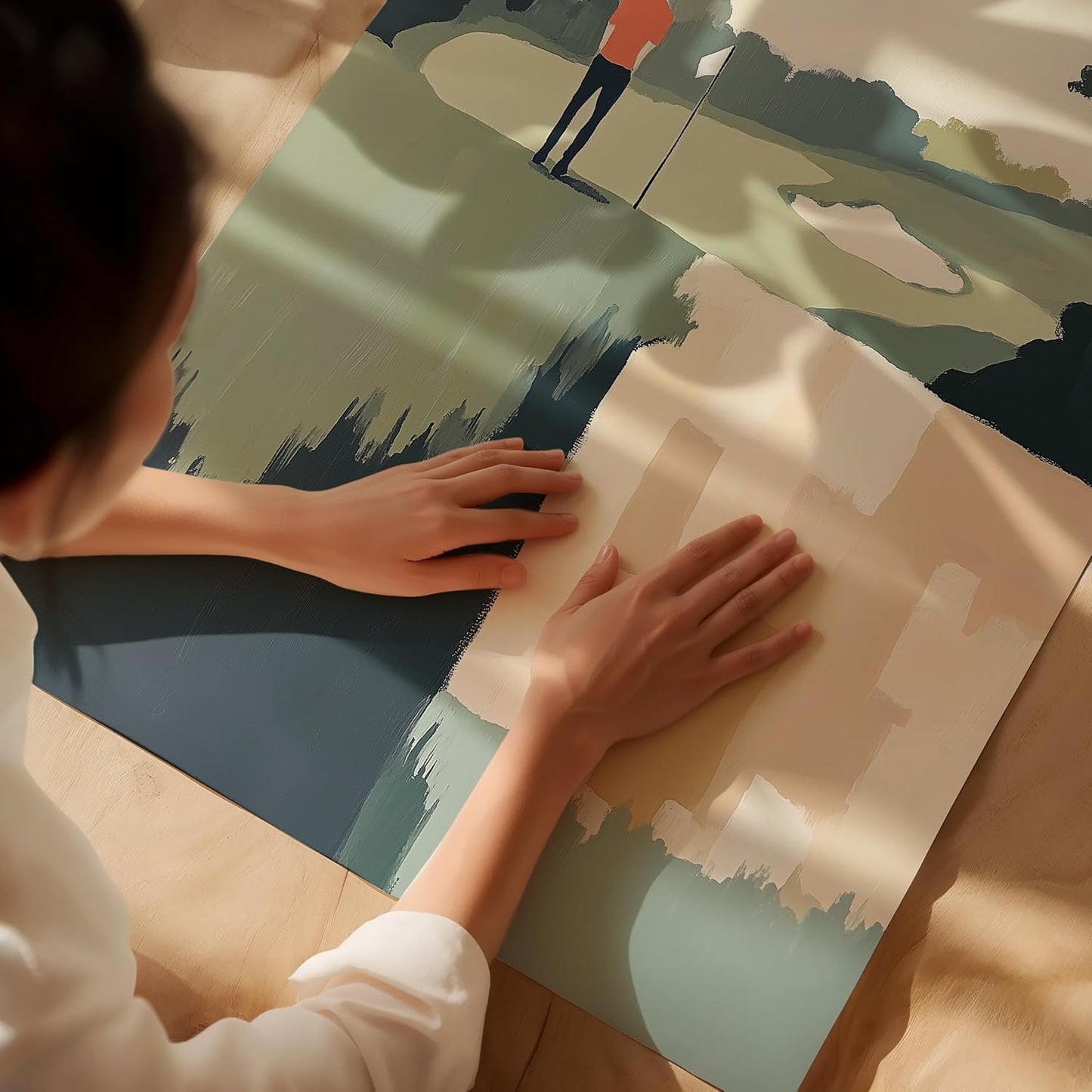 Golf Impressionist Art Print Posters - Premium Giclee Fine Art Prints - Sporty and Sophisticated Home Decor Posters, Golfer Art Prints for Home and Office Decor - Vintage Aesthetic, Ready to Frame