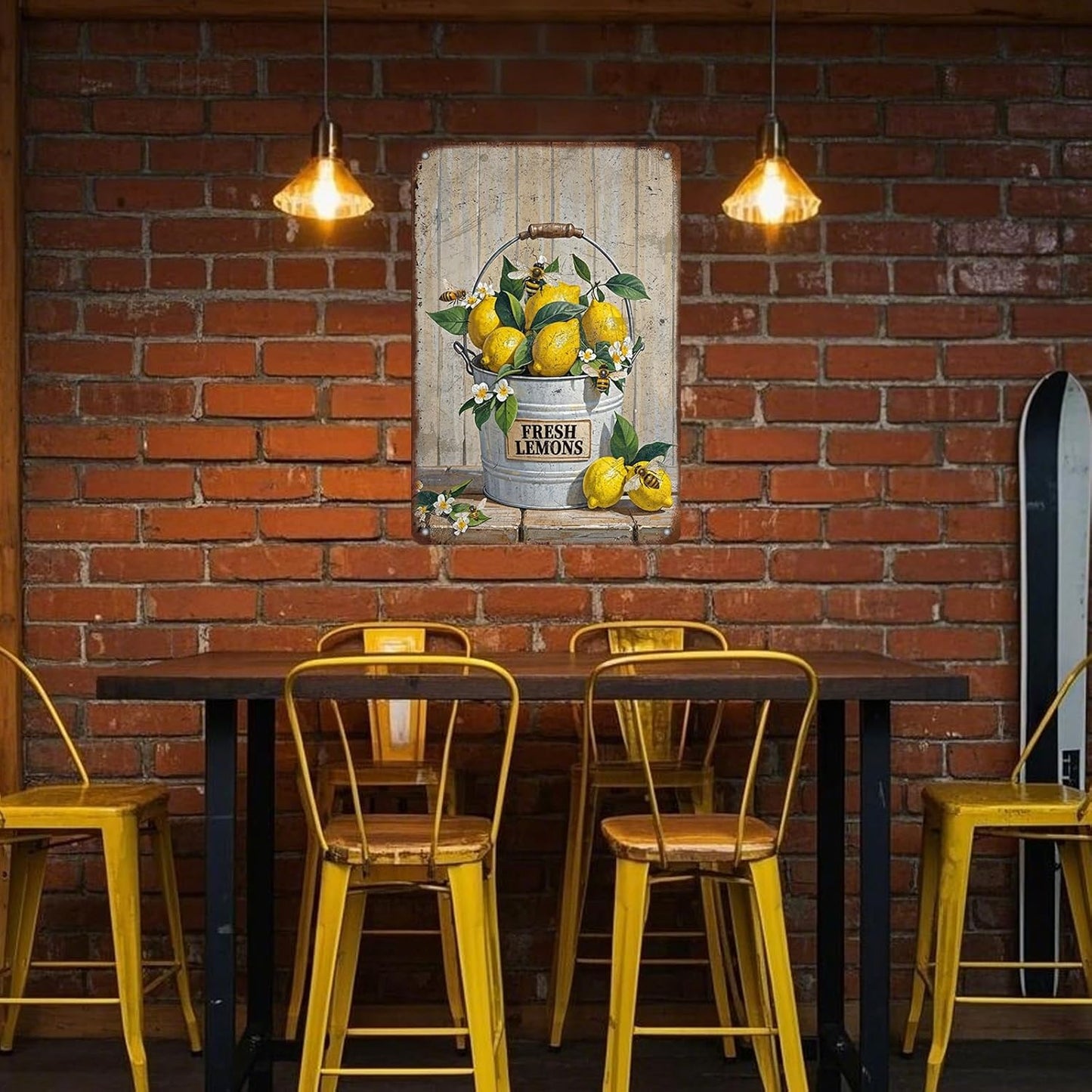 Funny Welcome Lemon Tin Sign 12x8 Inch Yellow Lemon Home Sweet Home Lemon Outdoor Street Metal Tin Tin Sign Home Kitchen Garden Restaurant Man Cave Wall Decor