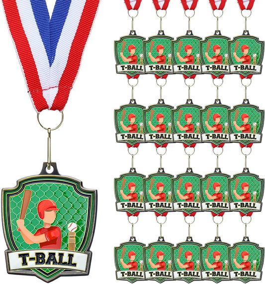 10/20 /30/40 Pcs Award Medals Bulk Sports Medals with Neck Ribbons 2.4 Inch Winner Award Trophy Prize Gift for Sports Themed Party Favors Tournaments School Match