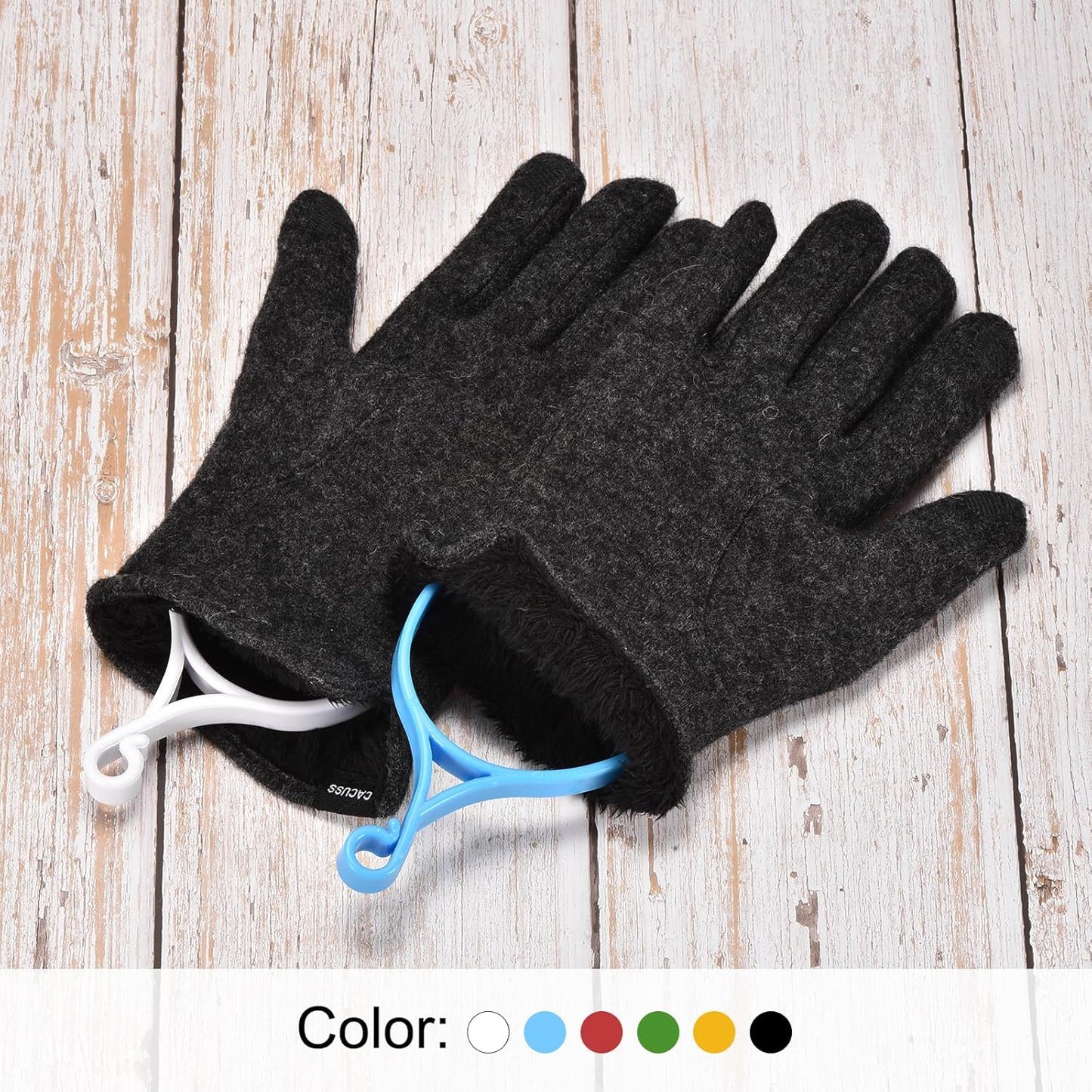 PATIKIL Golf Gloves Stretcher, 4 Pack Plastic Keeper Support Rack Holder Dryer Hanger Frame for Sports Gloves Maintenance, Blue