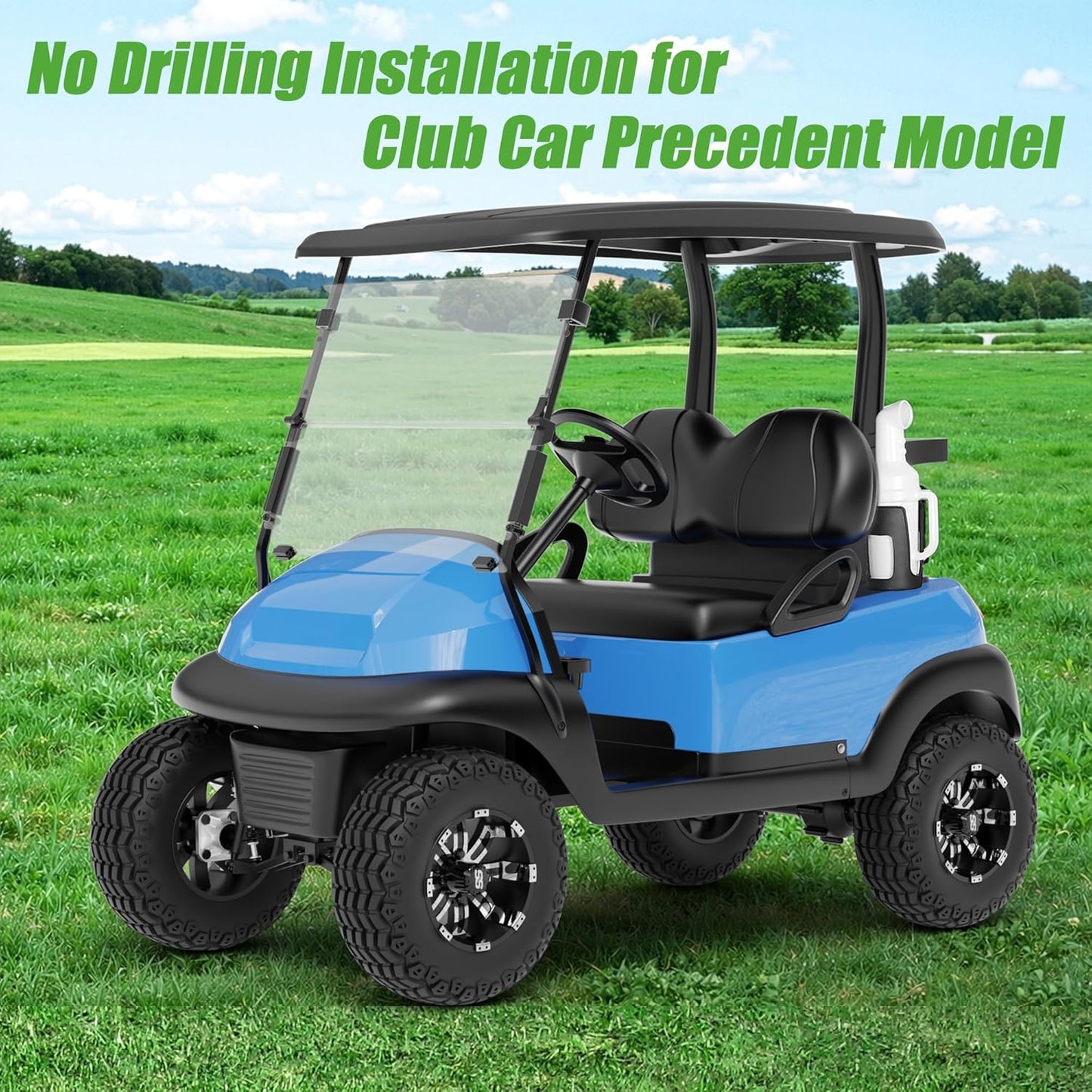 10L0L Universal Golf Cart Sand Bottle with Holder for Yamaha EZGO Club Car, Divots Filler Sand & Seed Bottle