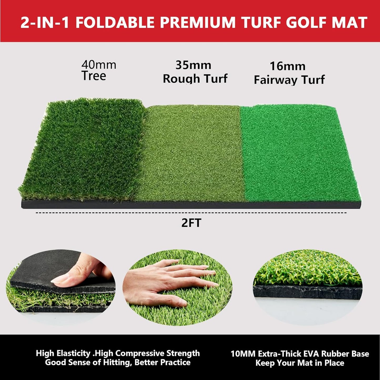 10x7ft Golf Practice Net with Chipping Target, Foldable Mat, 8 Tees & 6 Balls – All-in-One Golf Hitting Net for Backyard, Indoor Outdoor Use, Includes Carry Bag for Easy Storage