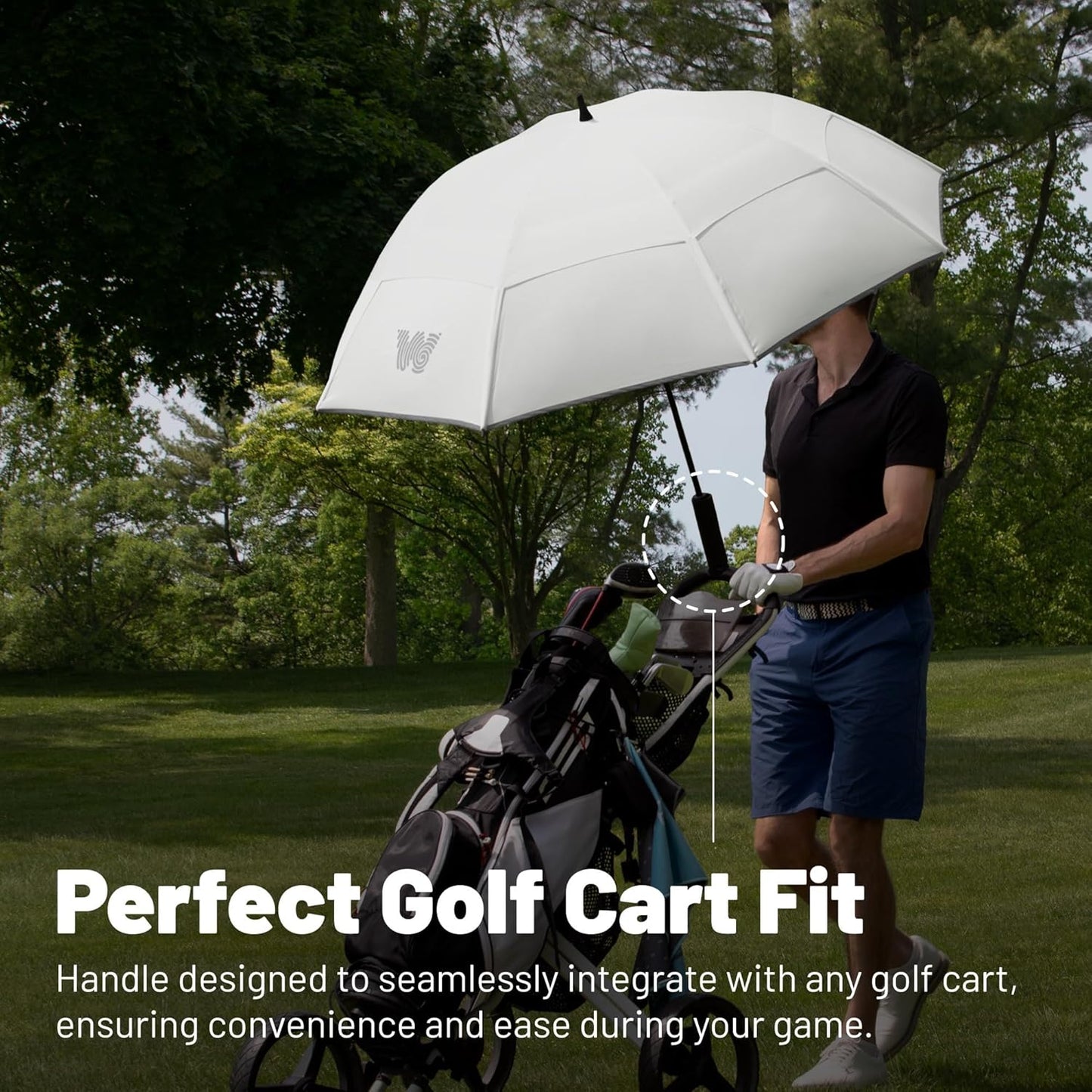 Weatherman Umbrella - Golf Umbrella - Windproof Sports Umbrella Resists Up to 55 MPH Winds - Available in 2 Sizes and 5 Colors