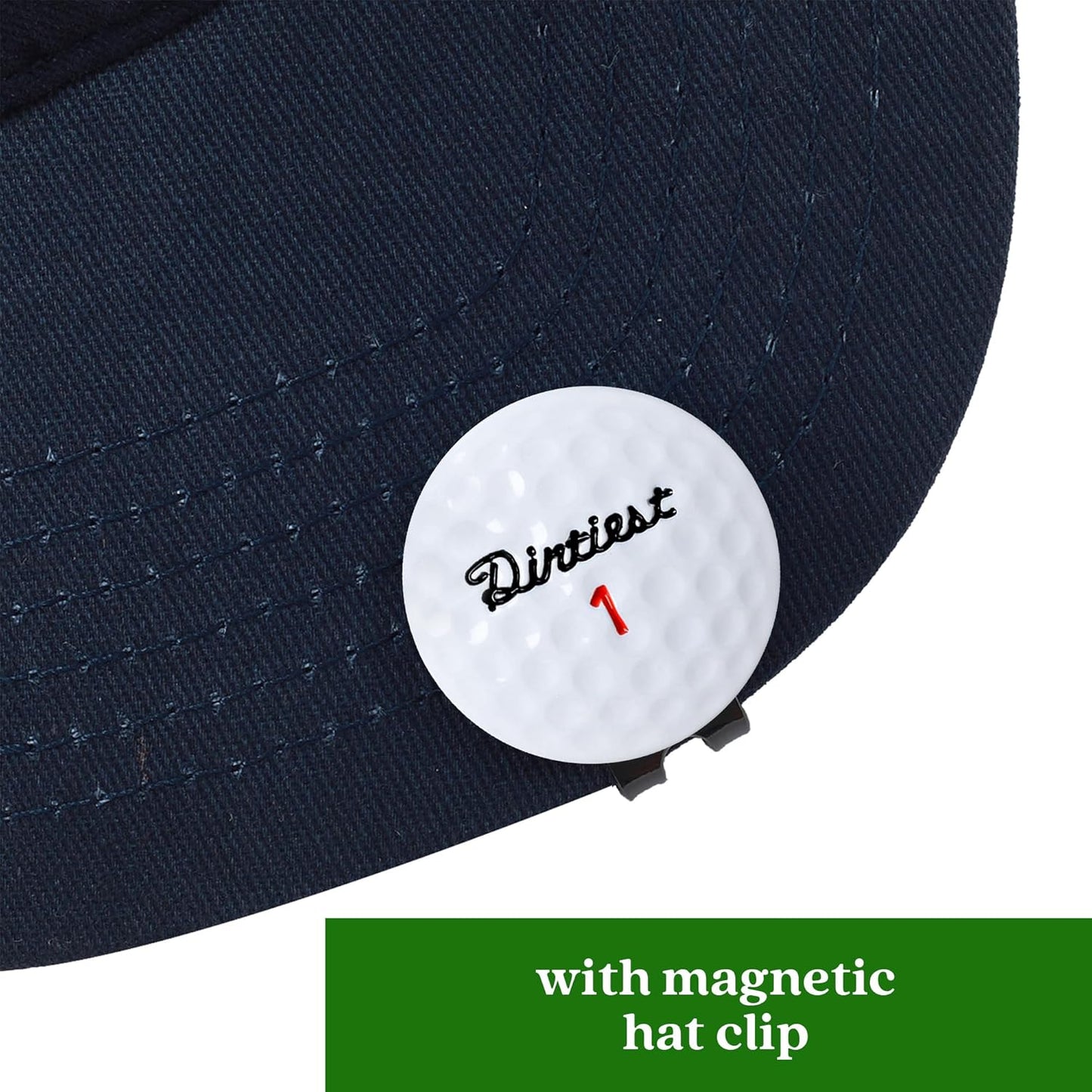 ZEETY Funny Golf Ball Marker with Magnetic Hat Clip – Unique Funny Golf Gifts & Golf Accessories for Men and Women Golfers
