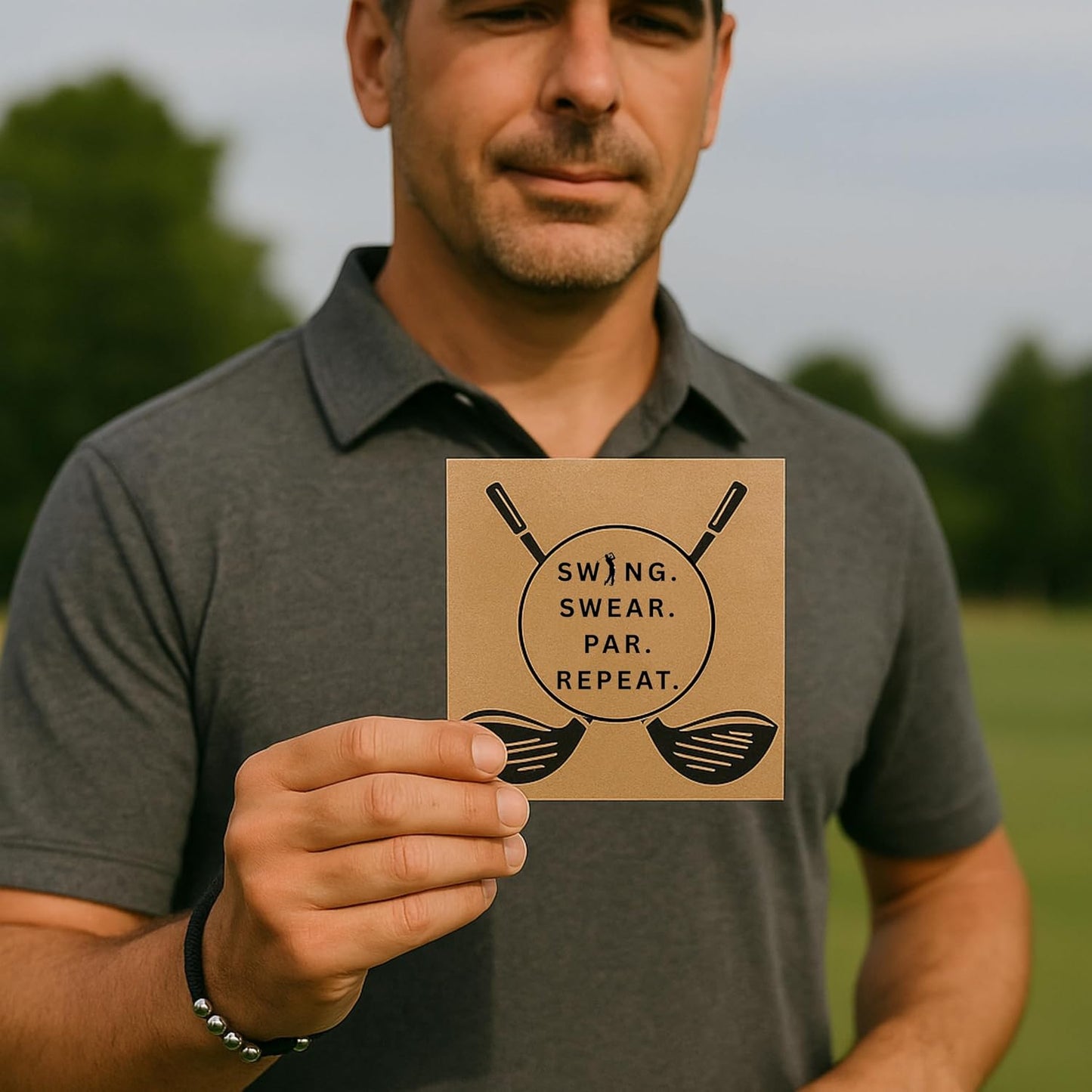 LAMIBEE Premium Golf Stainless Steel 10 Bead Score Counter Bracelet, Golf Stroke Count Bracelet, Resizable Easy Adjust Golf Round Scoring Tracker, Durable Stylish Golf Accessory