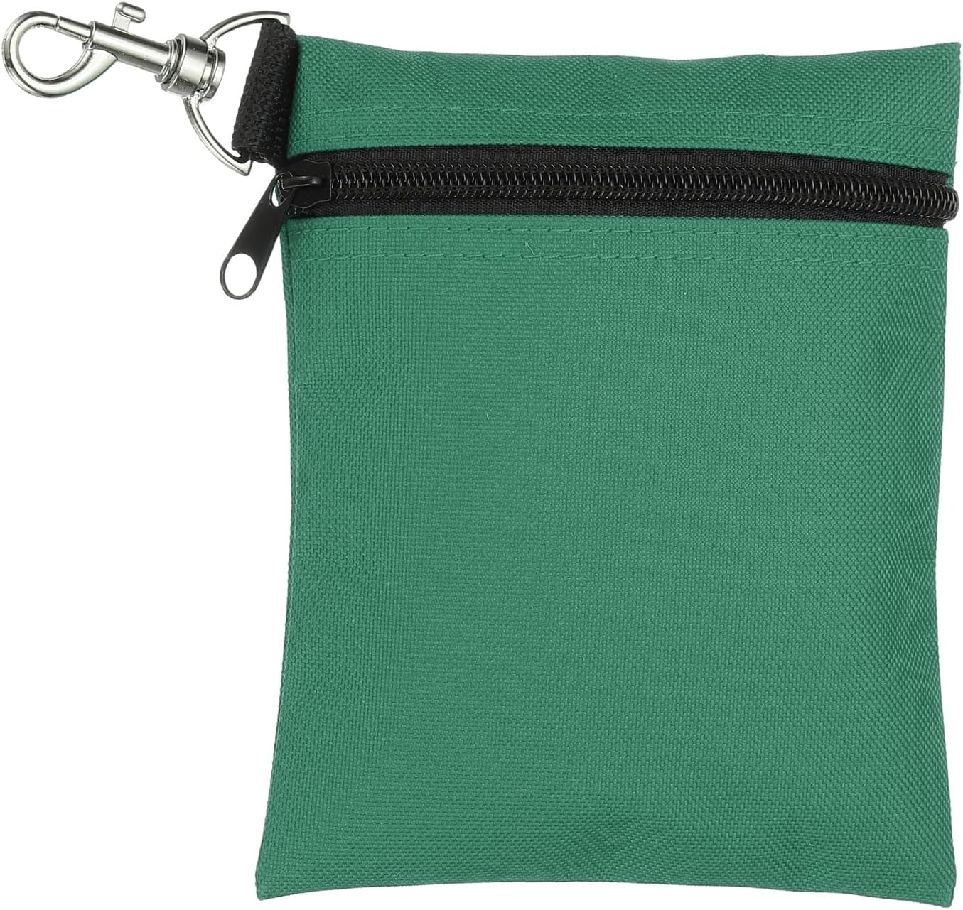 uxcell Golf Tee Pouch, Professional Zipper Golf Tee Bag Accessories Pocket Gear Clip Bag with Metal Lobster Claw Clip Organizer Storage Bags for Men and Women