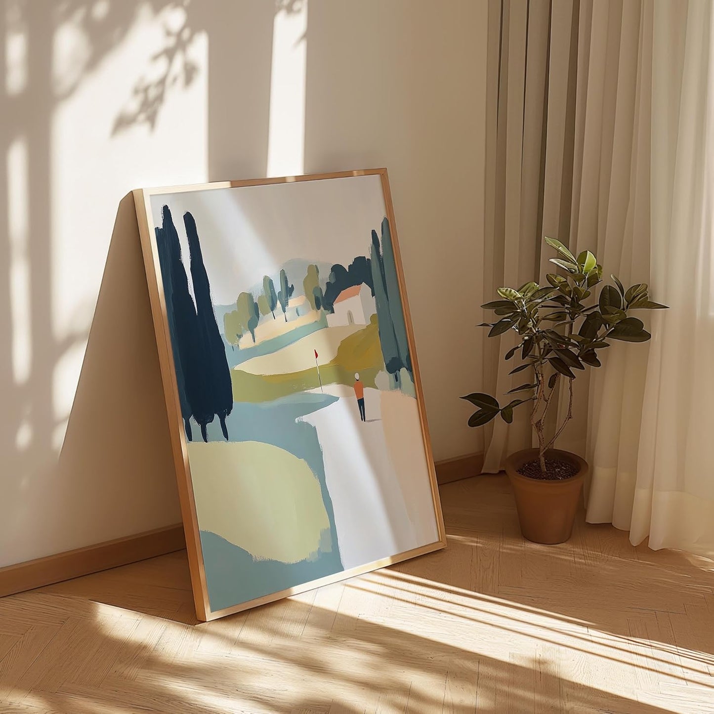 Golf Impressionist Art Print Posters - Premium Giclee Fine Art Prints - Sporty and Sophisticated Home Decor Posters, Golfer Art Prints for Home and Office Decor - Vintage Aesthetic, Ready to Frame