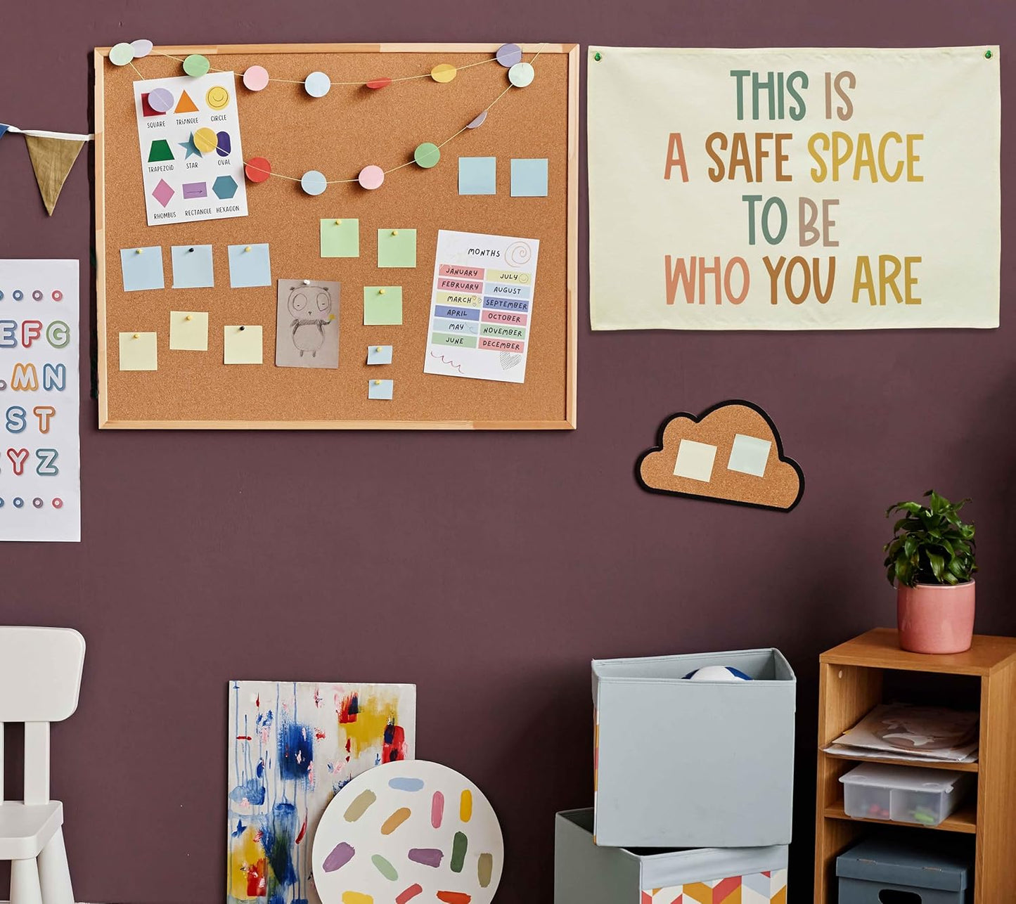 This Is A Safe Space-Classroom Decor-Inclusive Classroom Decor-Welcome Gift-Teacher Gift-Canvas Hanging Pennant Flag Banner Wall Sign Decor Gift-Birthday Christmas Gift